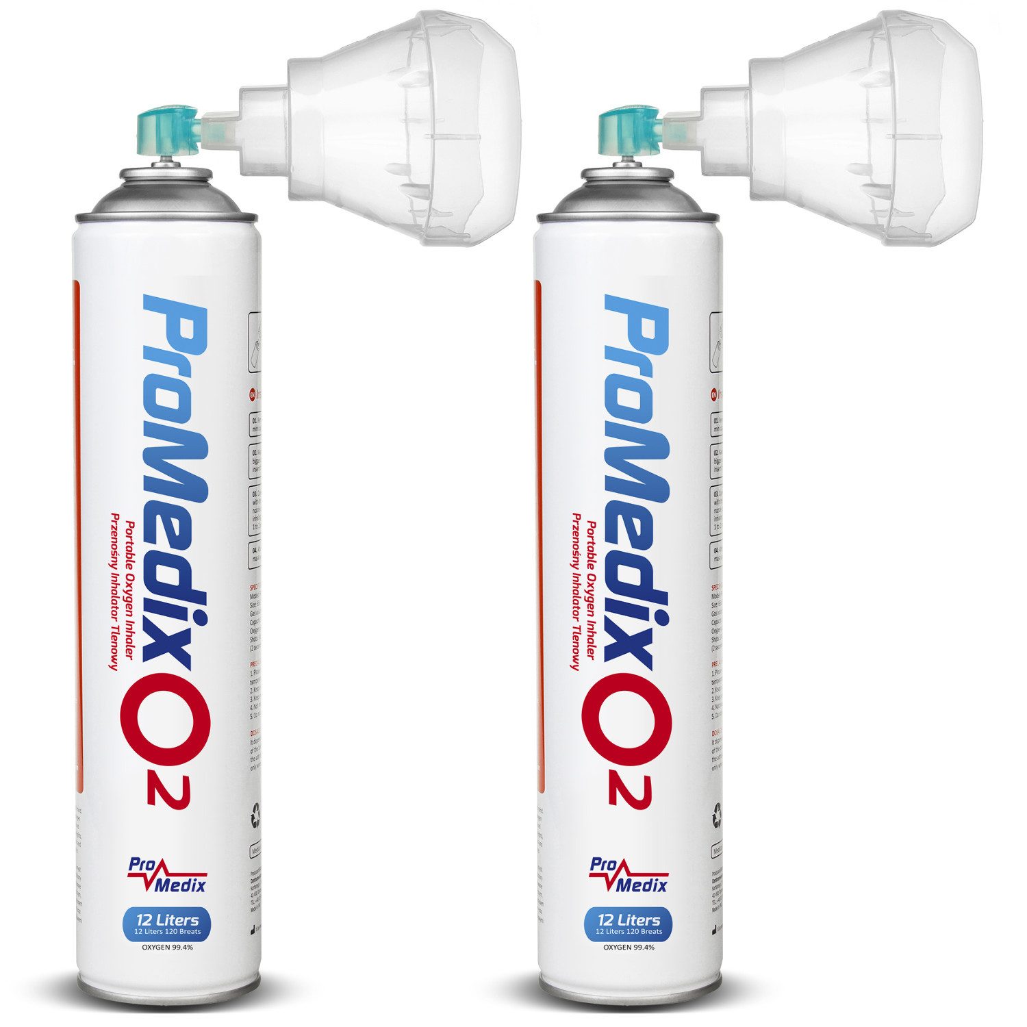 Promedix Inhalator PR-994, 2-tlg., Sauerstoffkonzentration 99,4%, 12Liter Volumen