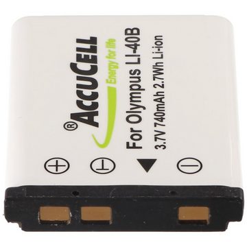 AccuCell AccuCell Akku passend für AGFA NP-45 Akku D016, D016-05-8023 Akku 740 mAh (3,7 V)