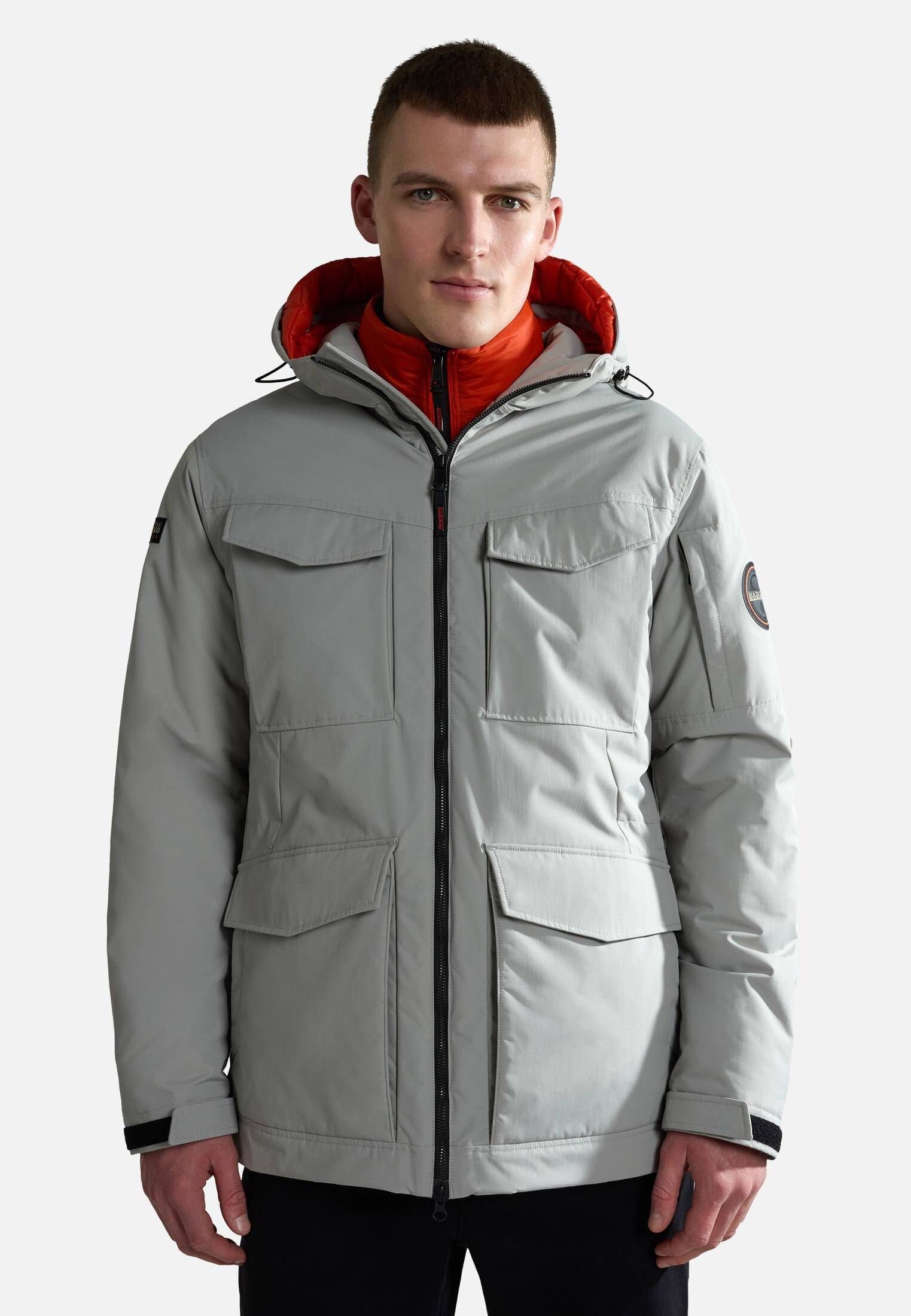 Napapijri Fieldjacket 20-22° (12) Field Herren Jacket silber