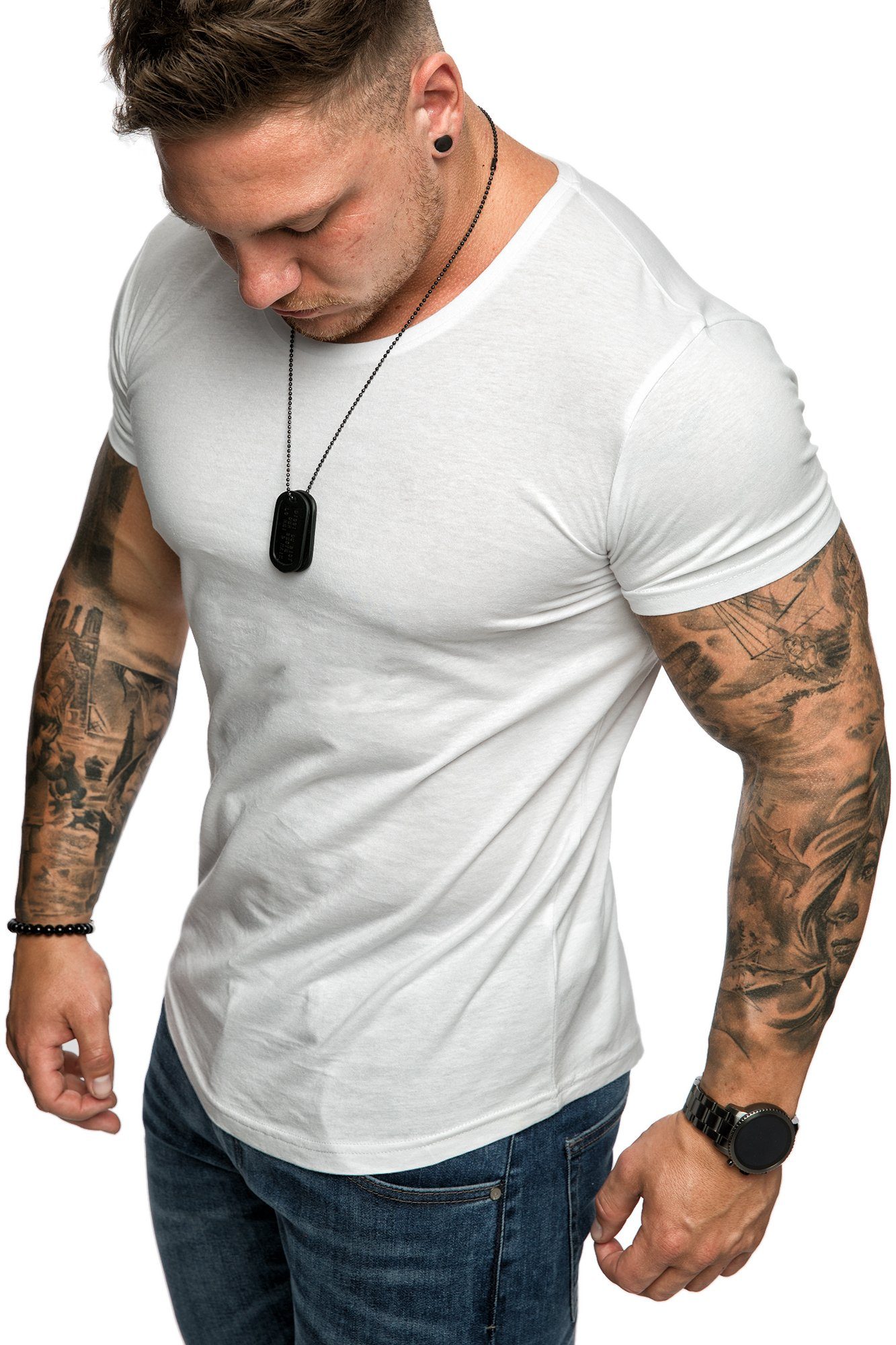 Amaci&Sons T-Shirt TACOMA Basic T-Shirt mit günstig online kaufen