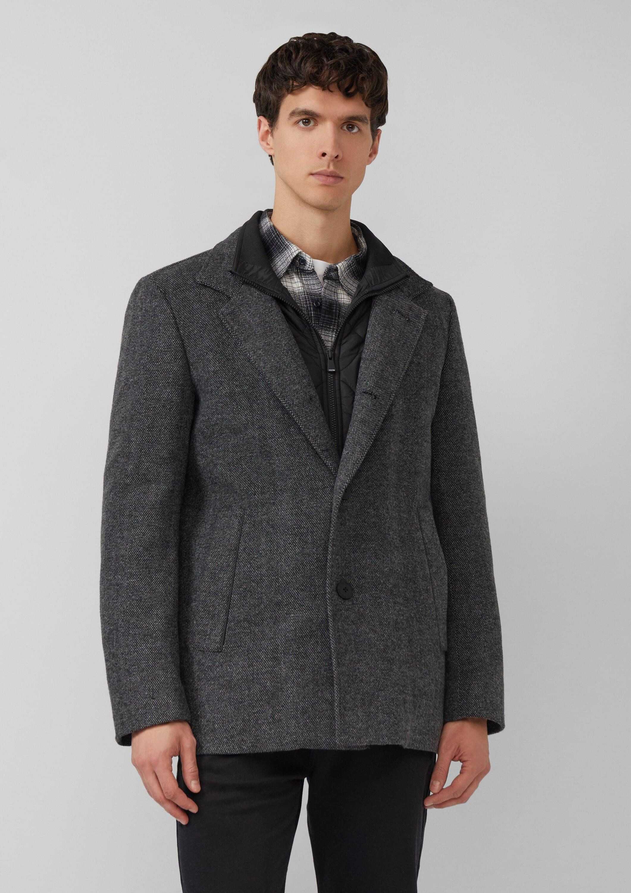 s.Oliver Funktionsmantel Outdoor-Mantel Strukturierter Mantel mit Wolle und günstig online kaufen