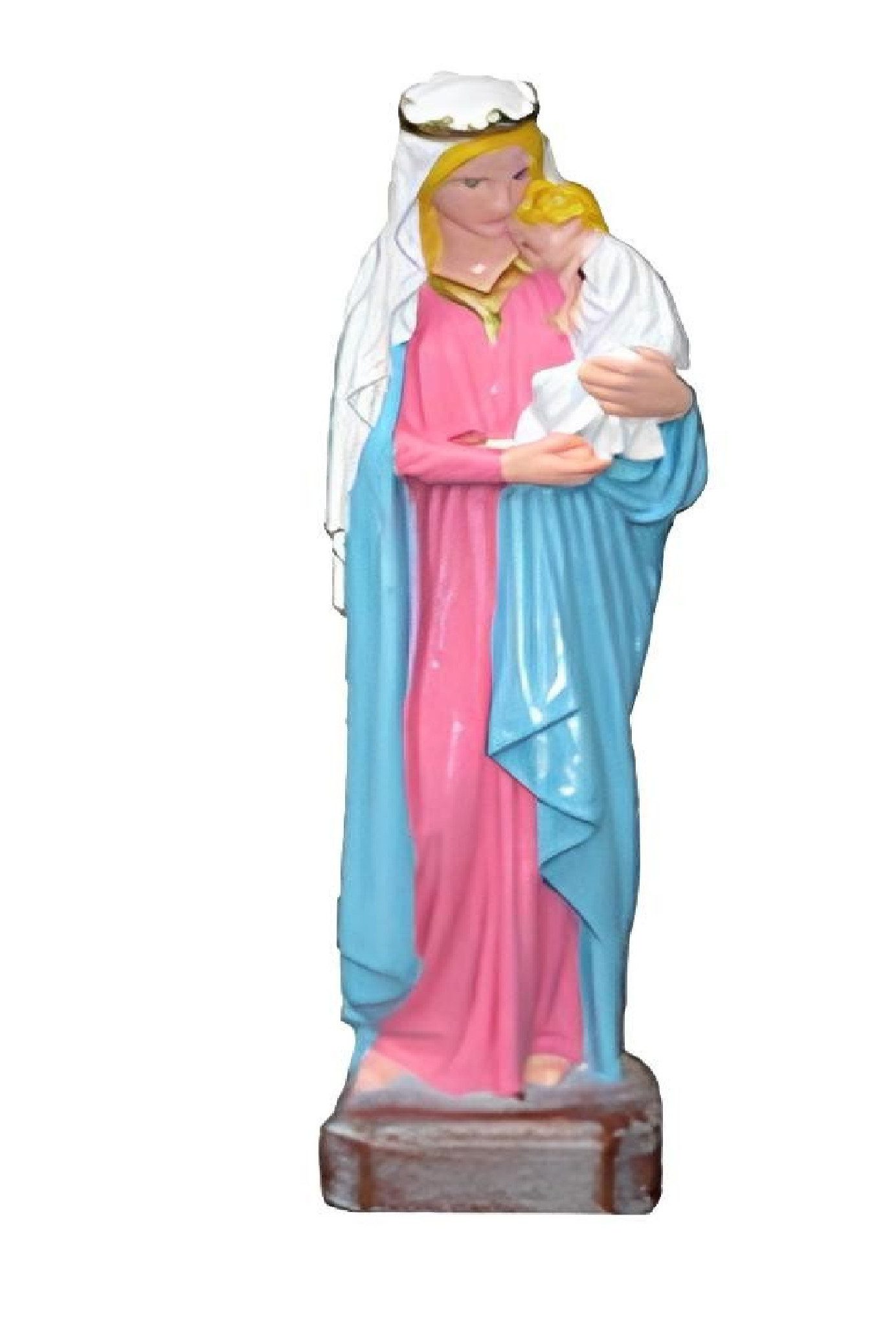 JVmoebel Skulptur Deko Figur Marina mit Jesus Kind aus handgefertigter Keramik (Skulptur), Made in Europa