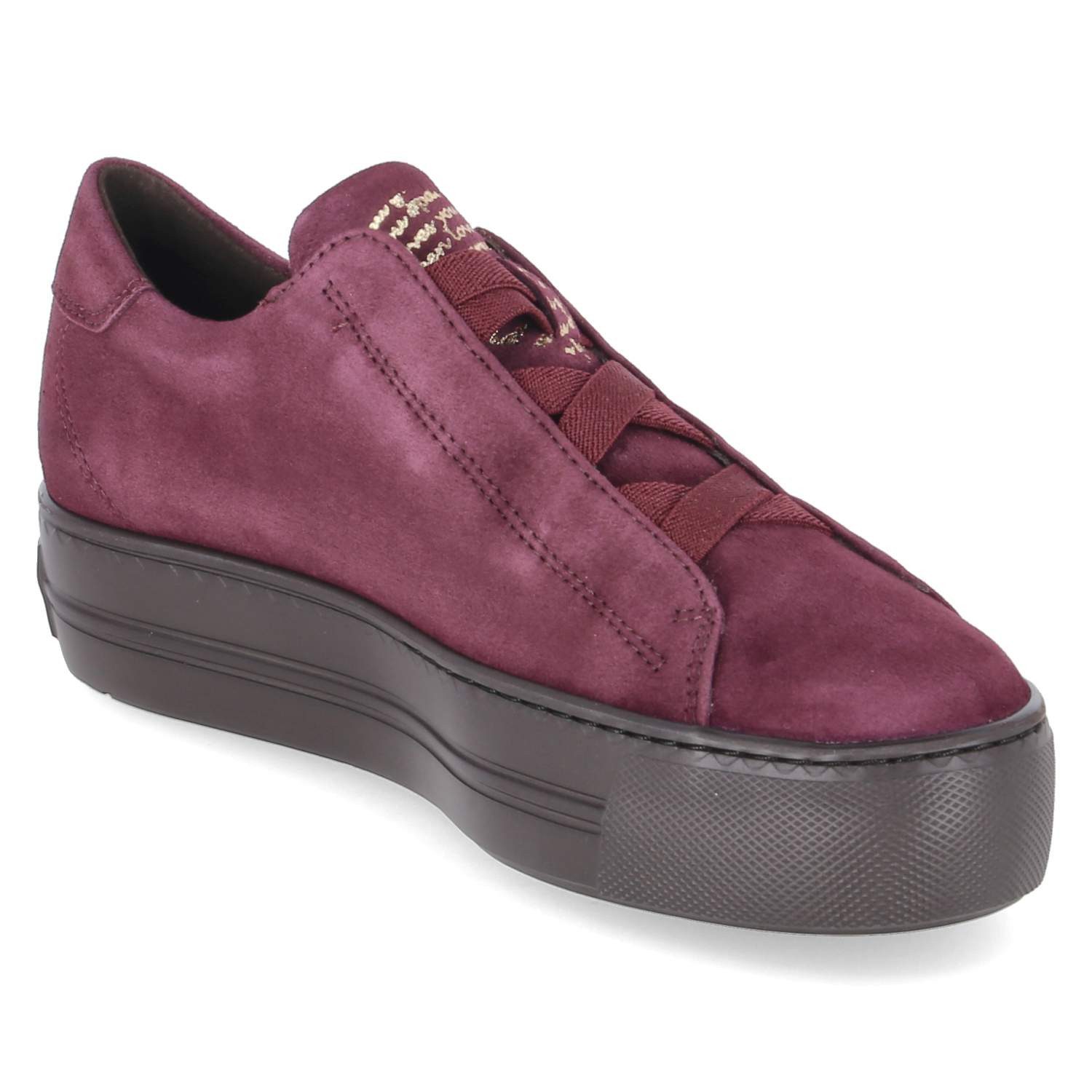 Paul Green Paul Green Plateau Sneaker 5529-060 Damen Rauleder red Schnürschuh – Bild 5 von 5