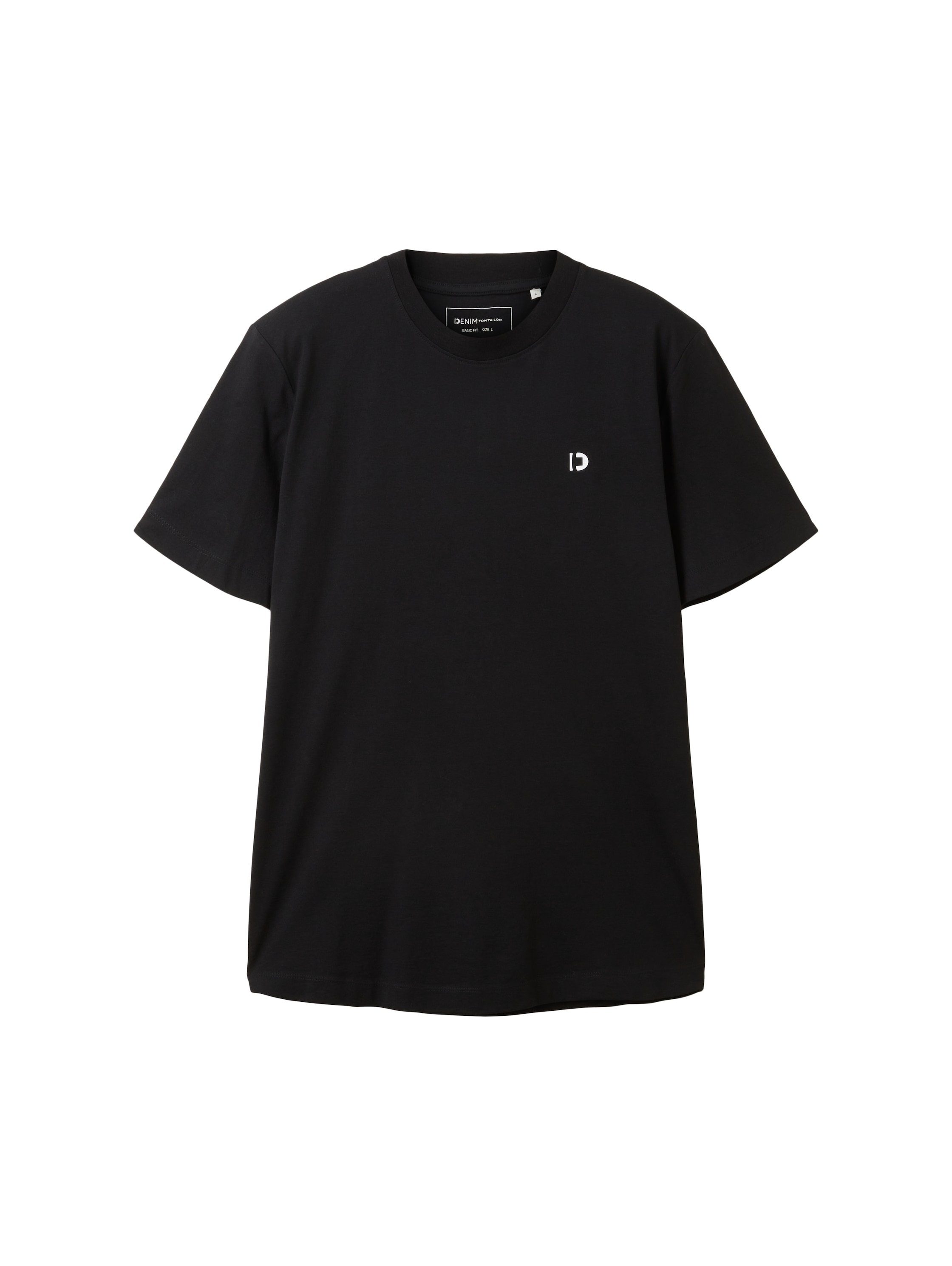 TOM TAILOR Denim T-Shirt Crewneck mit kleinem Logo-Print
