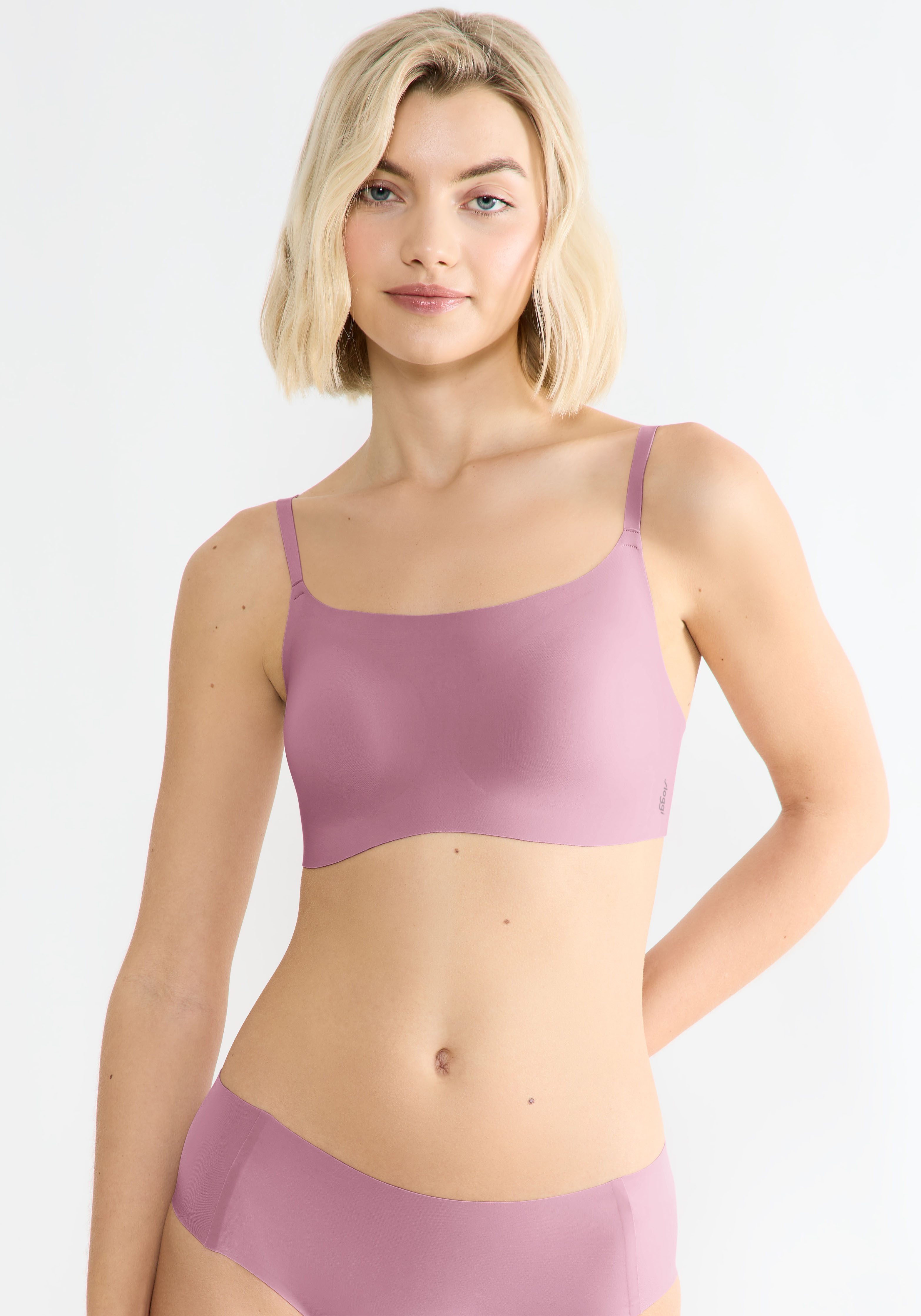 sloggi Bügelloser BH ZERO Feel 2.0 herausnehmbare Pads, Microfaser, elastisch, verstellbare Träger