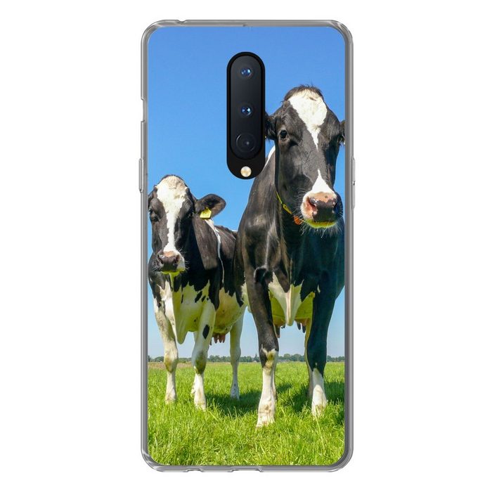 MuchoWow Handyhülle Kühe - Weide - Tiere - Bauernhof Phone Case Handyhülle OnePlus 8 Silikon Schutzhülle