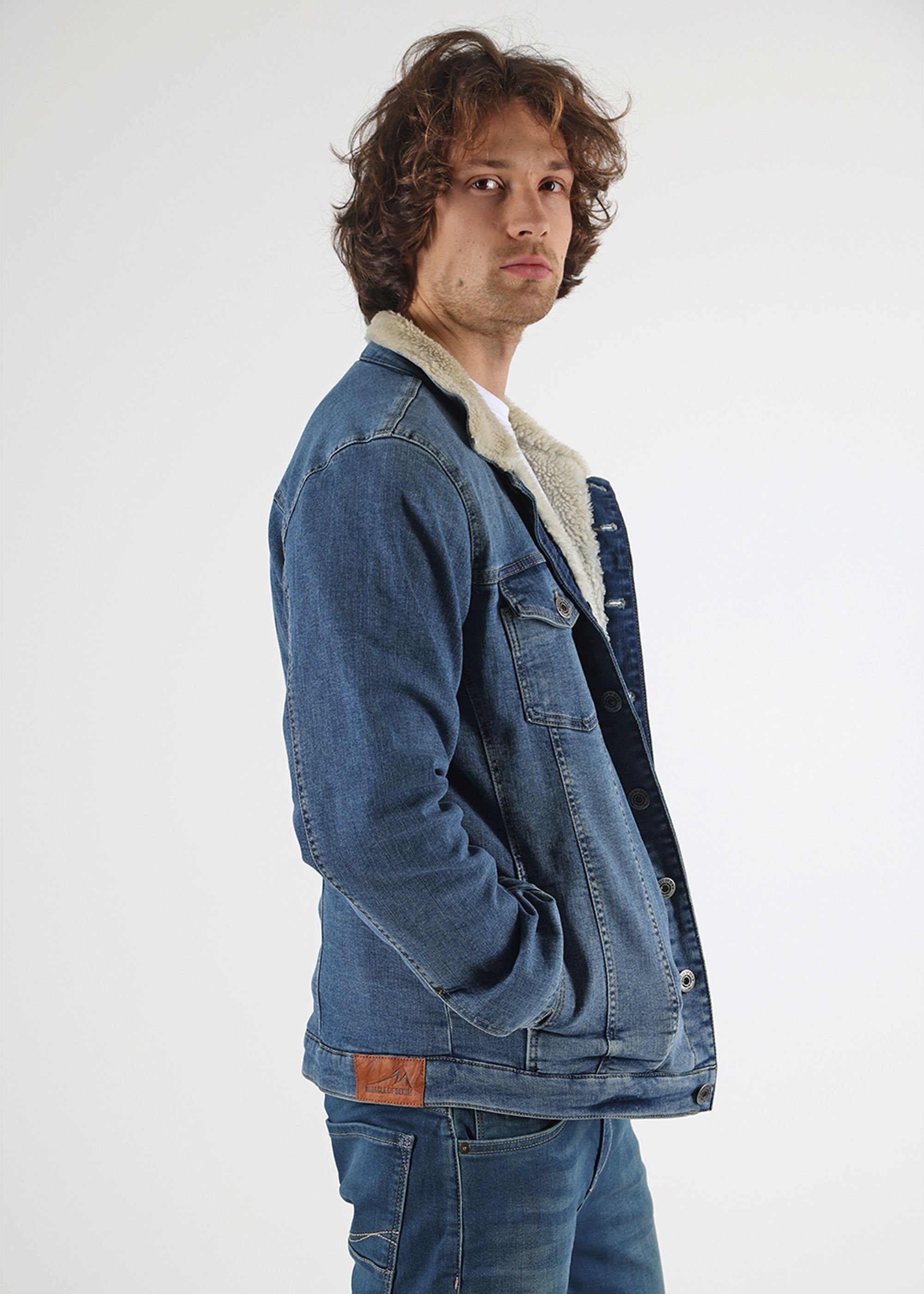 mit Innenfutter James Jeansjacke Spring of Miracle warmen Blue Denim