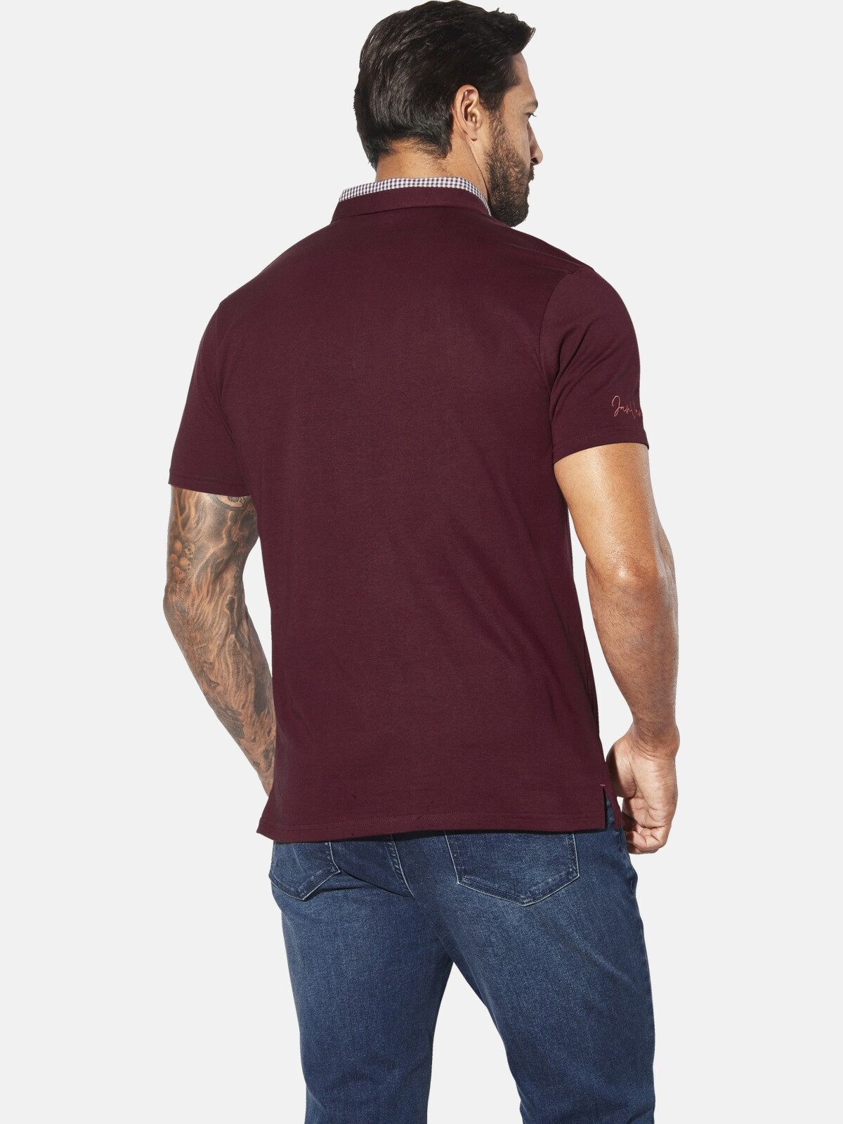 Jan Vanderstorm Poloshirt LARSGAARD mit Kontrastdetails günstig online kaufen
