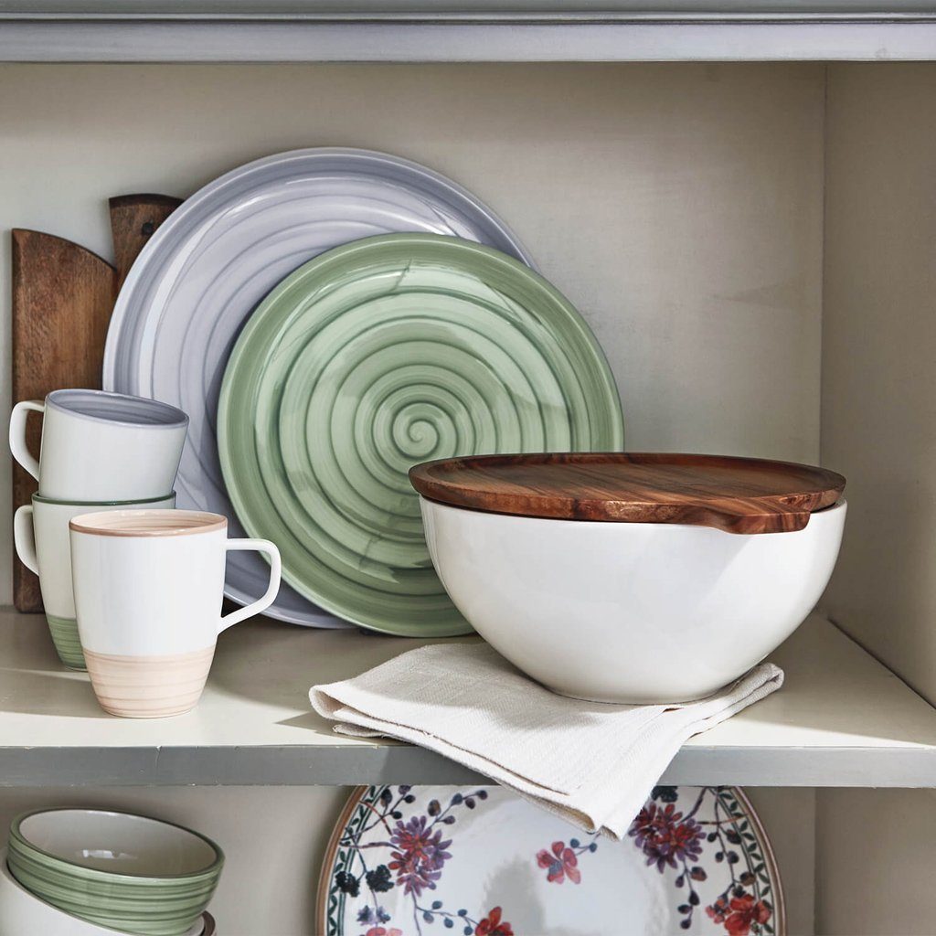 Villeroy & Boch Servierschüssel Artesano Original Deckel Schüssel, Holz, (1-tlg), Akazienholz, 1 Stck, Handwäsche empfohlen