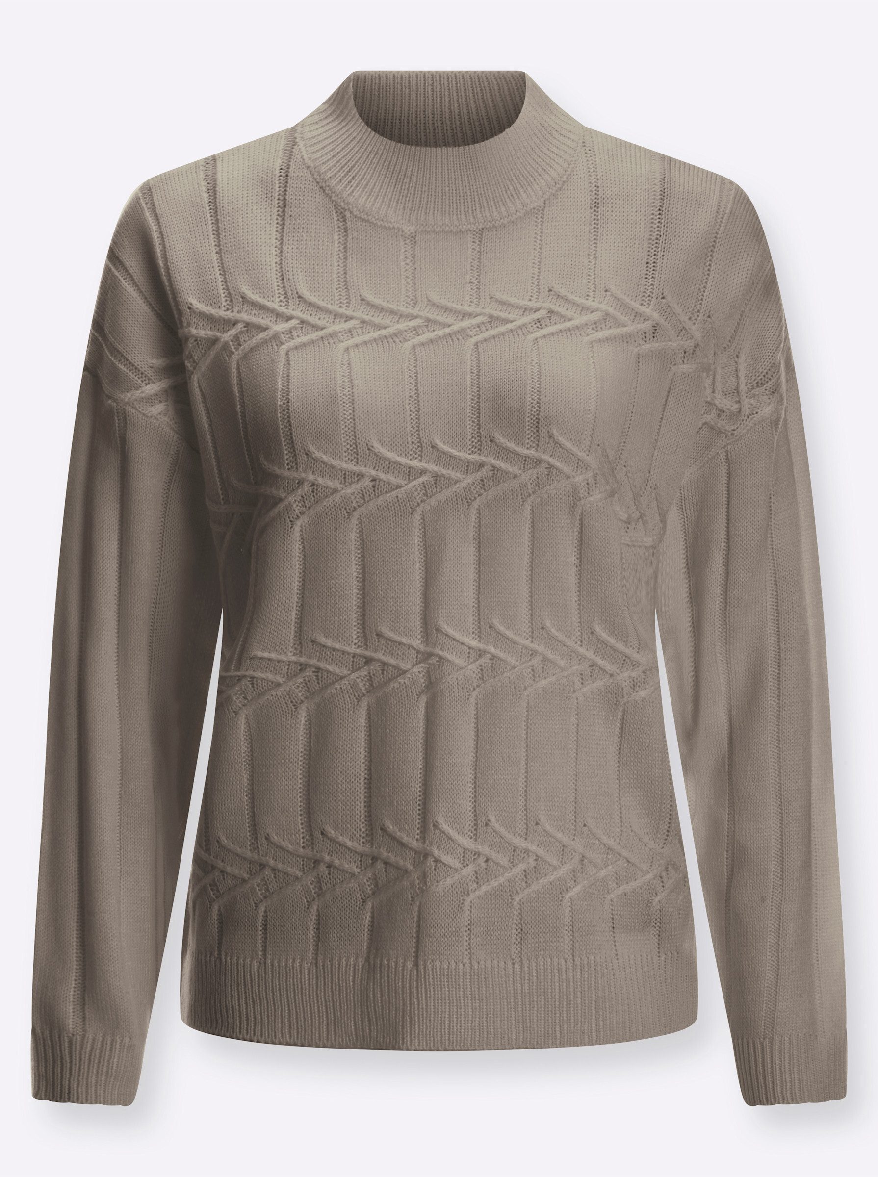 Strickpullover Langarm-Pullover Langarm Struktur