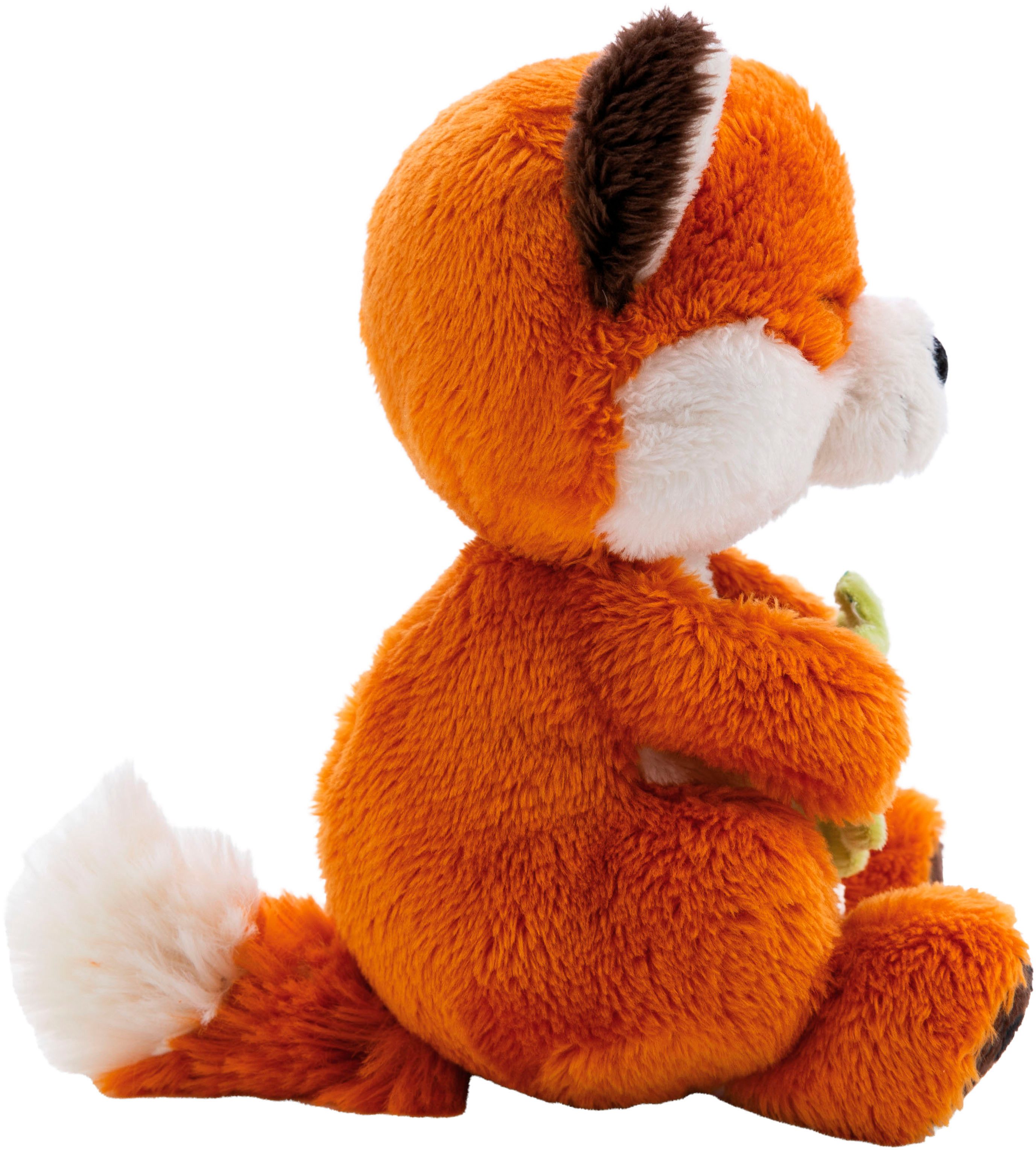 Nici Kuscheltier Sleeping Pets GREEN, Fuchs mit Blatt 12 cm schlafend im Körbchen grün