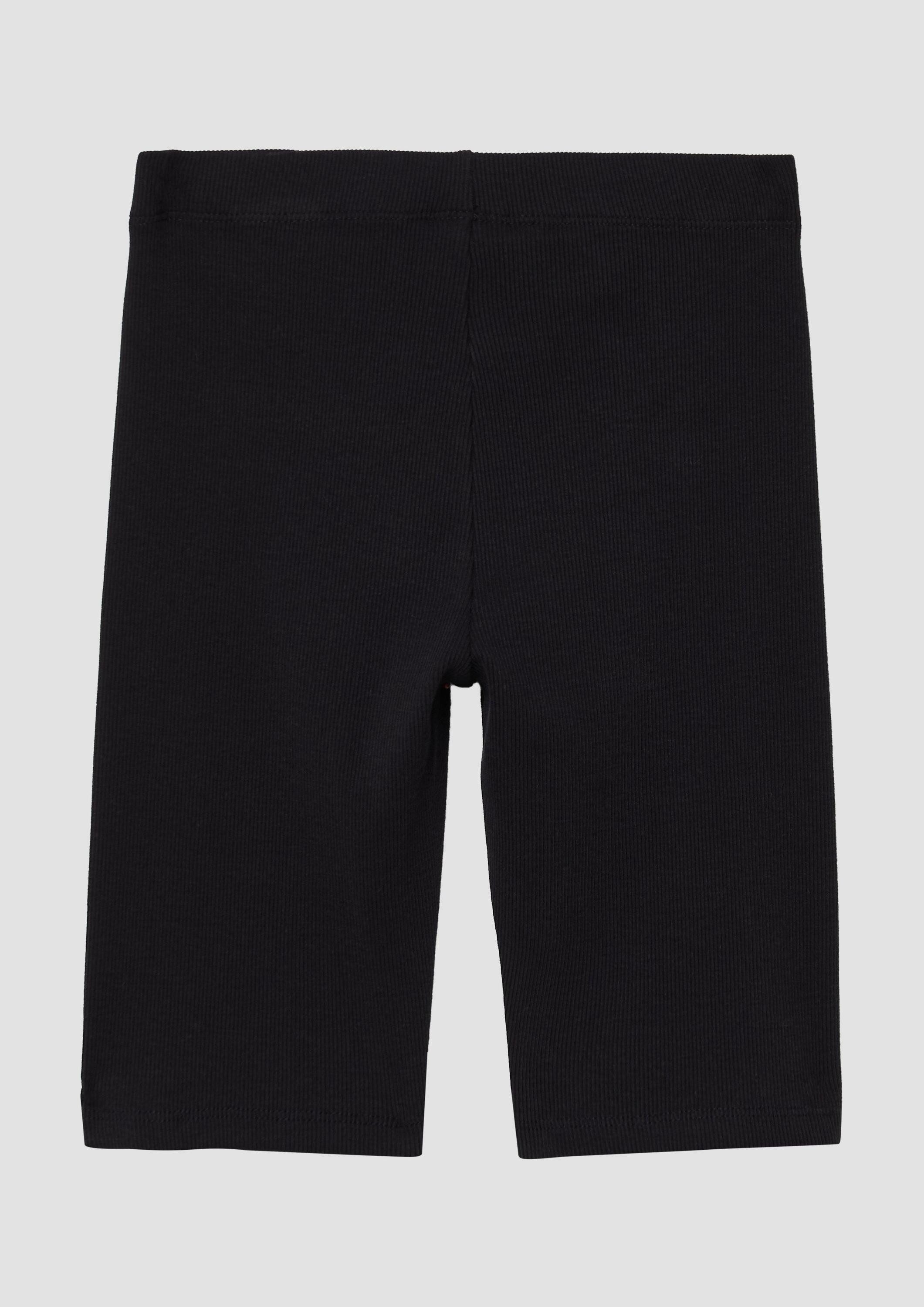 s.Oliver Caprihose Leggins Gerippte Radlerhose mit Elastikbund