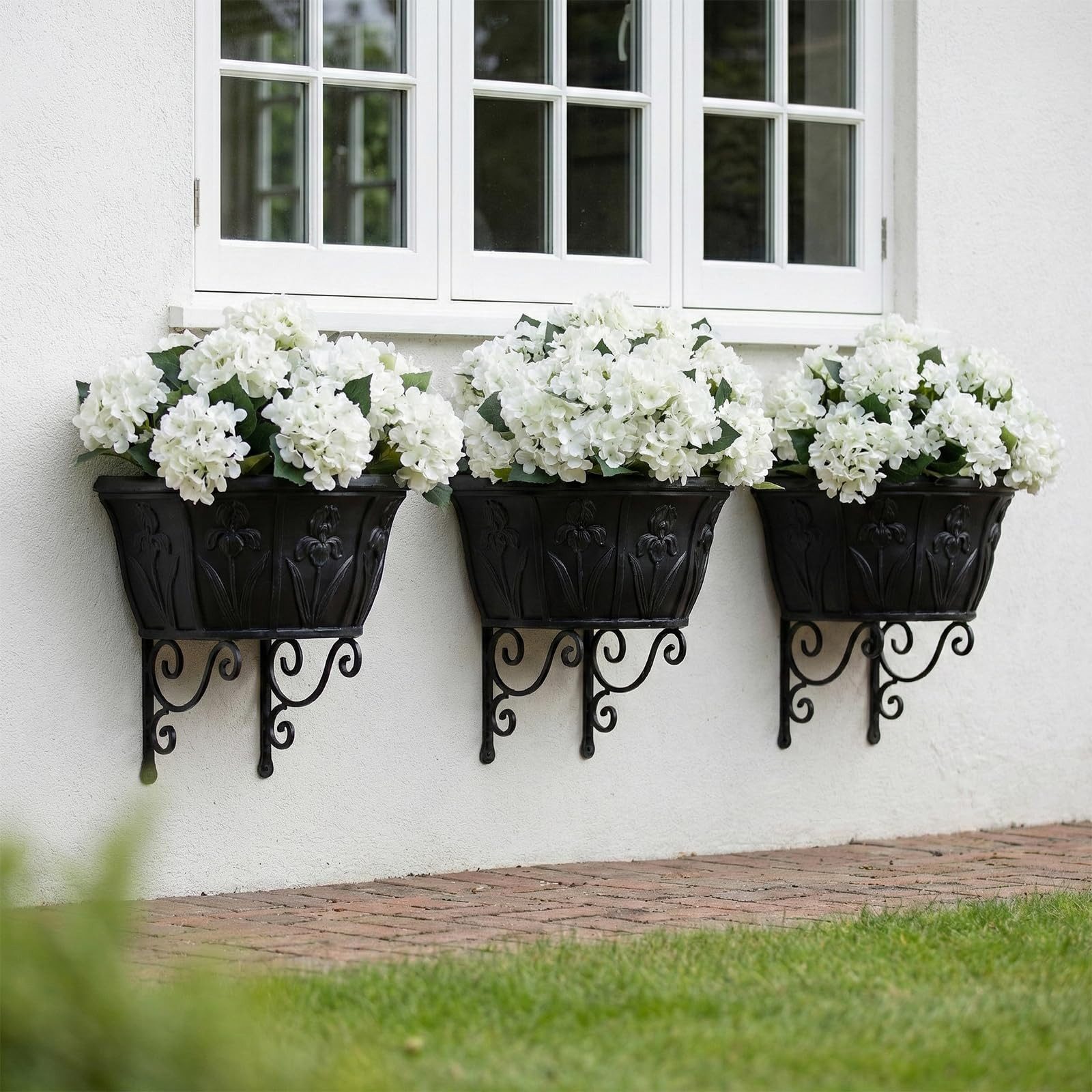 Kunstblumenstrauß 4Pcs Seiden Hortensie Künstliche Blumen Realistische Hortensie, Agger, Höhe 45 cm Blumen Bouquet für Hochzeiten Party Büro Home Decor – Bild 3 von 5