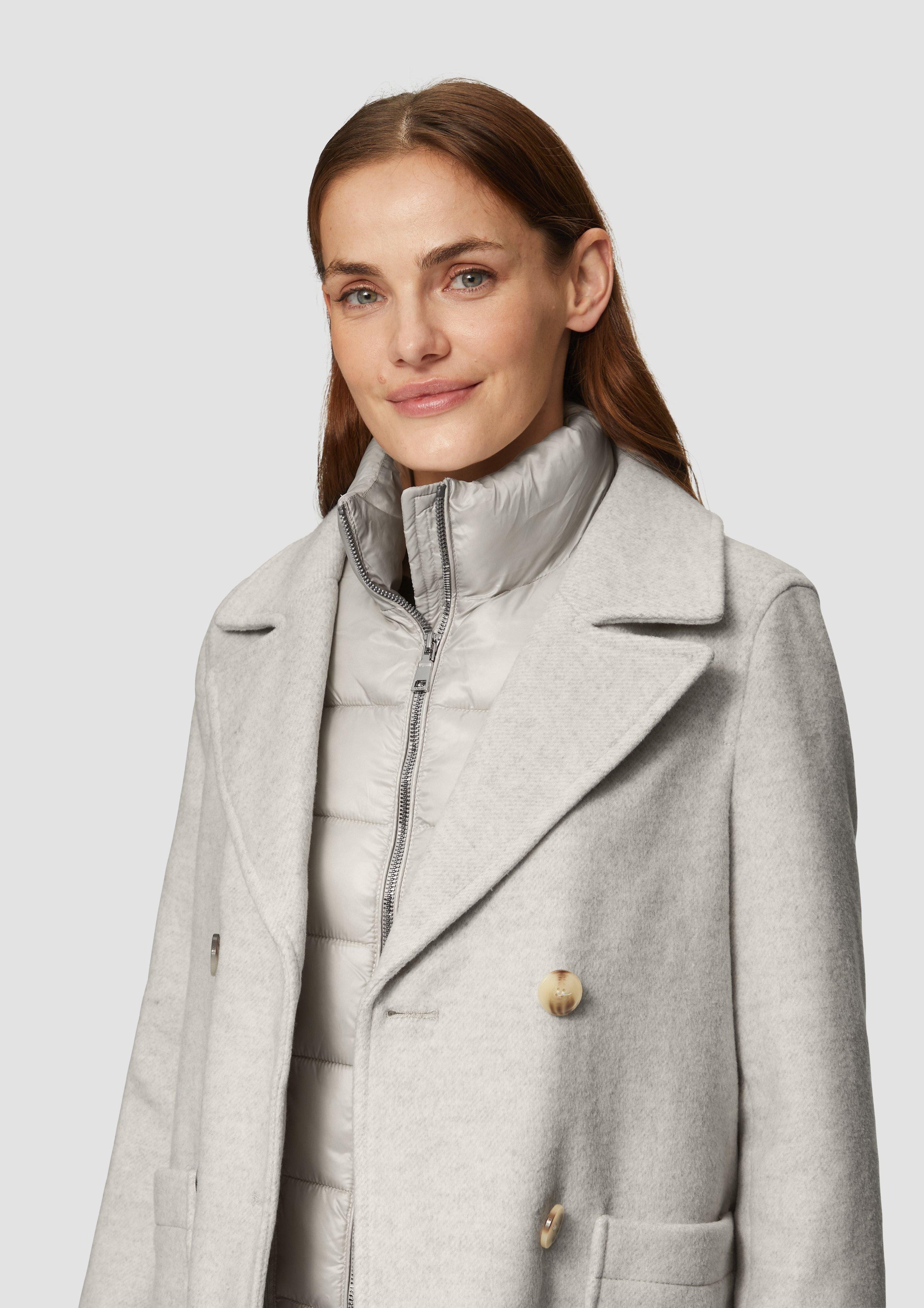 s.Oliver Funktionsjacke Caban im Materialmix mit günstig online kaufen