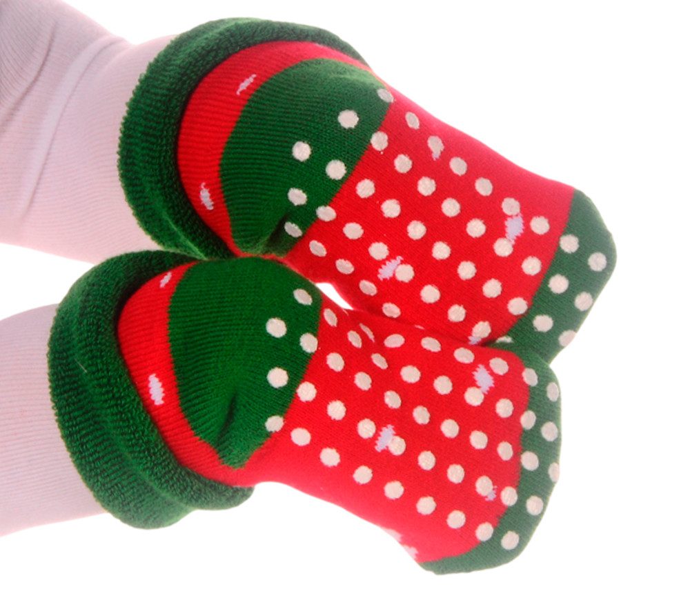Martinex Thermosocken Socken für Baby Kleinkinder warme Weihnachten ABS Weihnachtssocken