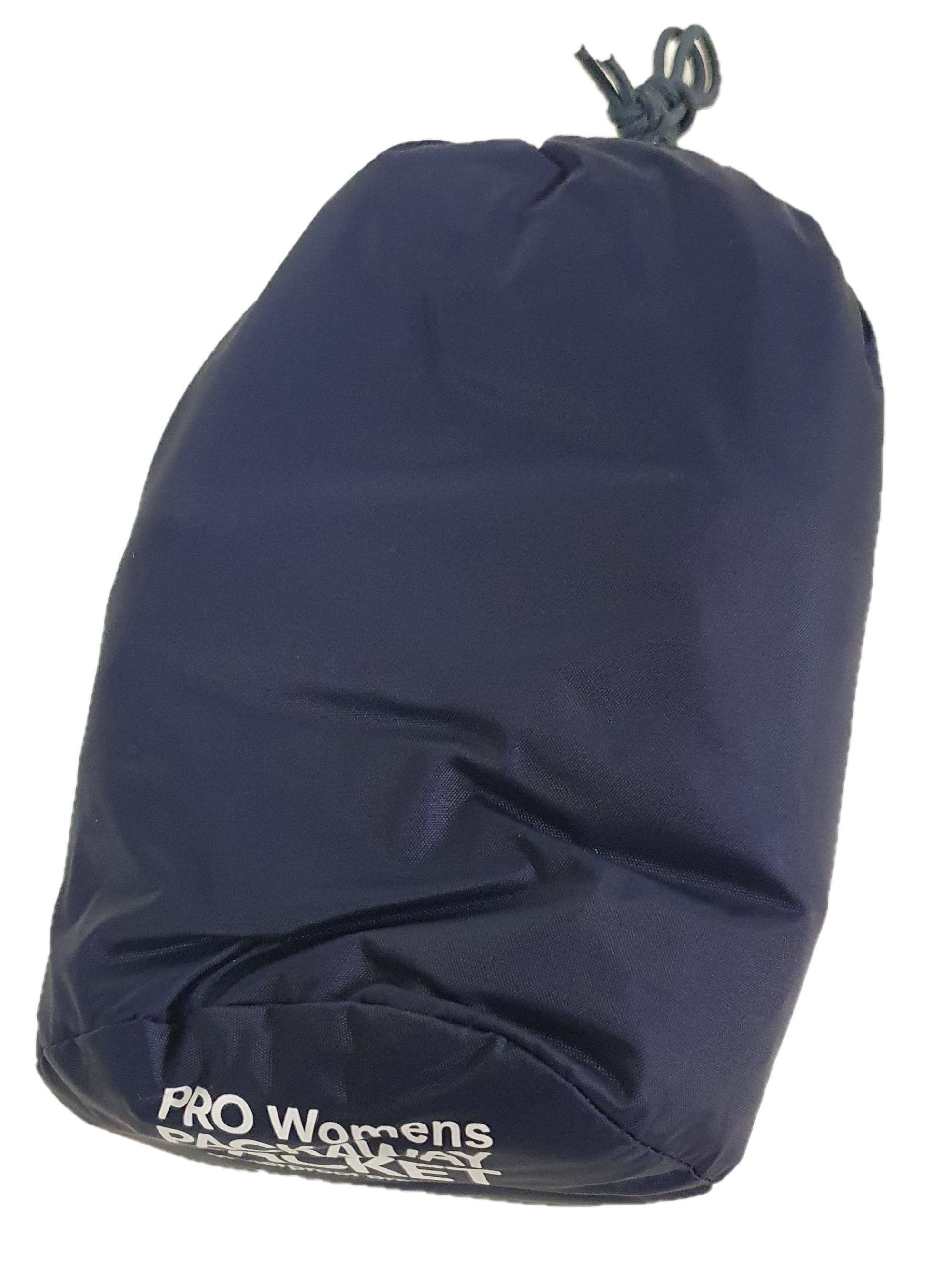 Regenjacke Outdoor Damen Pro Pack Away 10.000 mm Navy 200 Gramm