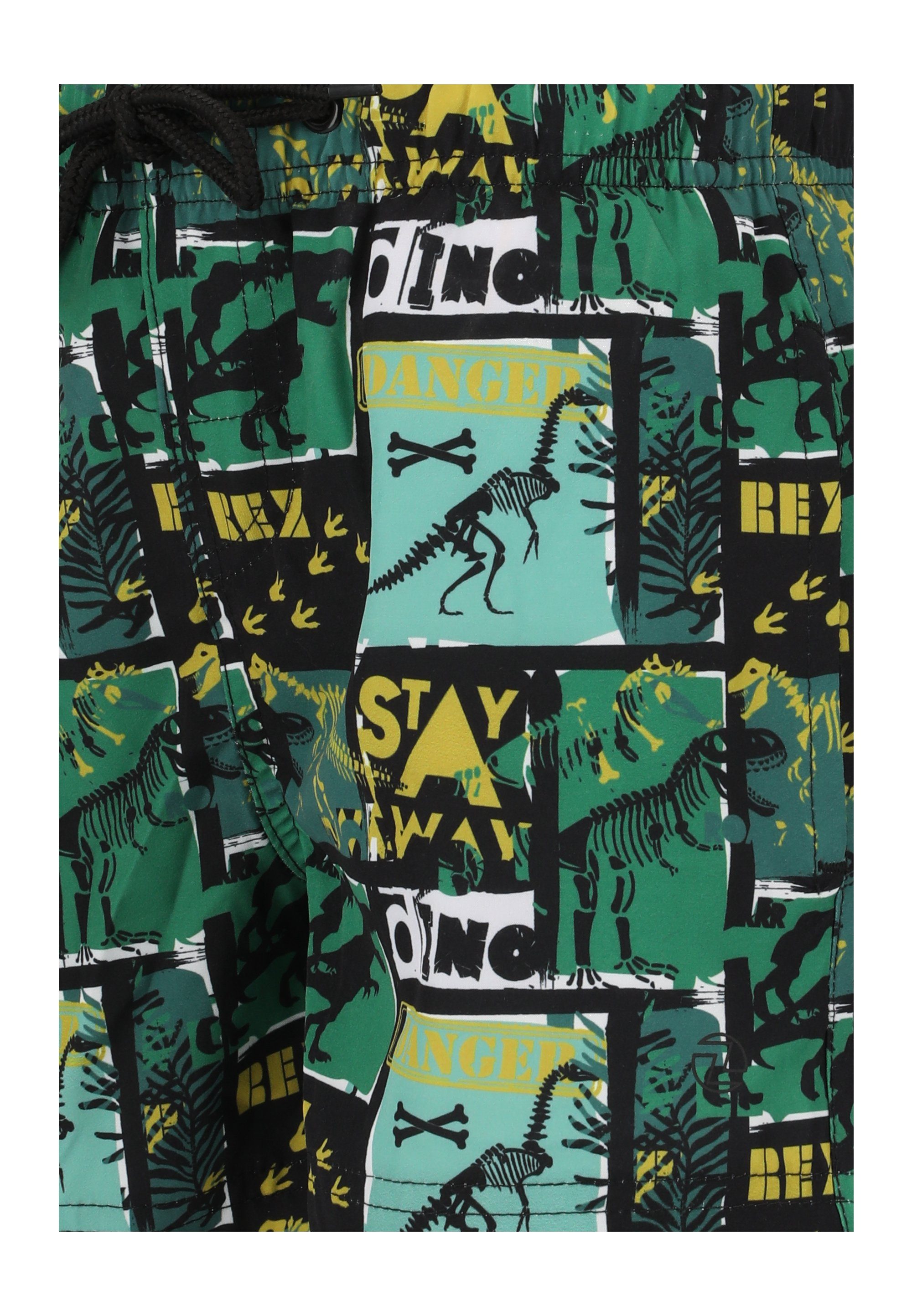 ZIGZAG Badeshorts Joseph mit grün stylischem Print