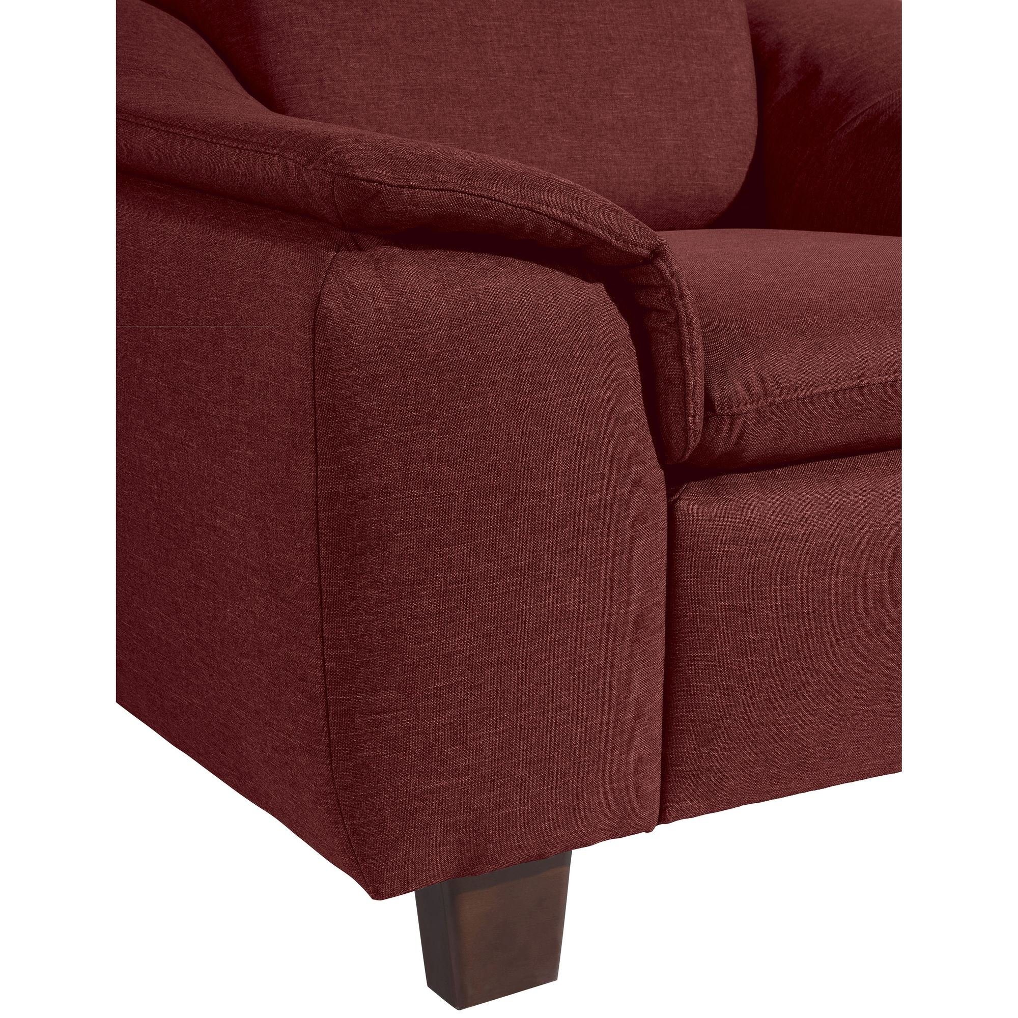 58 aufm Kostenlosem Buche (Sparpreis Versand, 22942 Katti inkl. Bezug Kessel / 1-St), Sessel hochwertig Flachgewebe dunkel verarbeitet,bequemer Sitz rot nussbaum Sessel