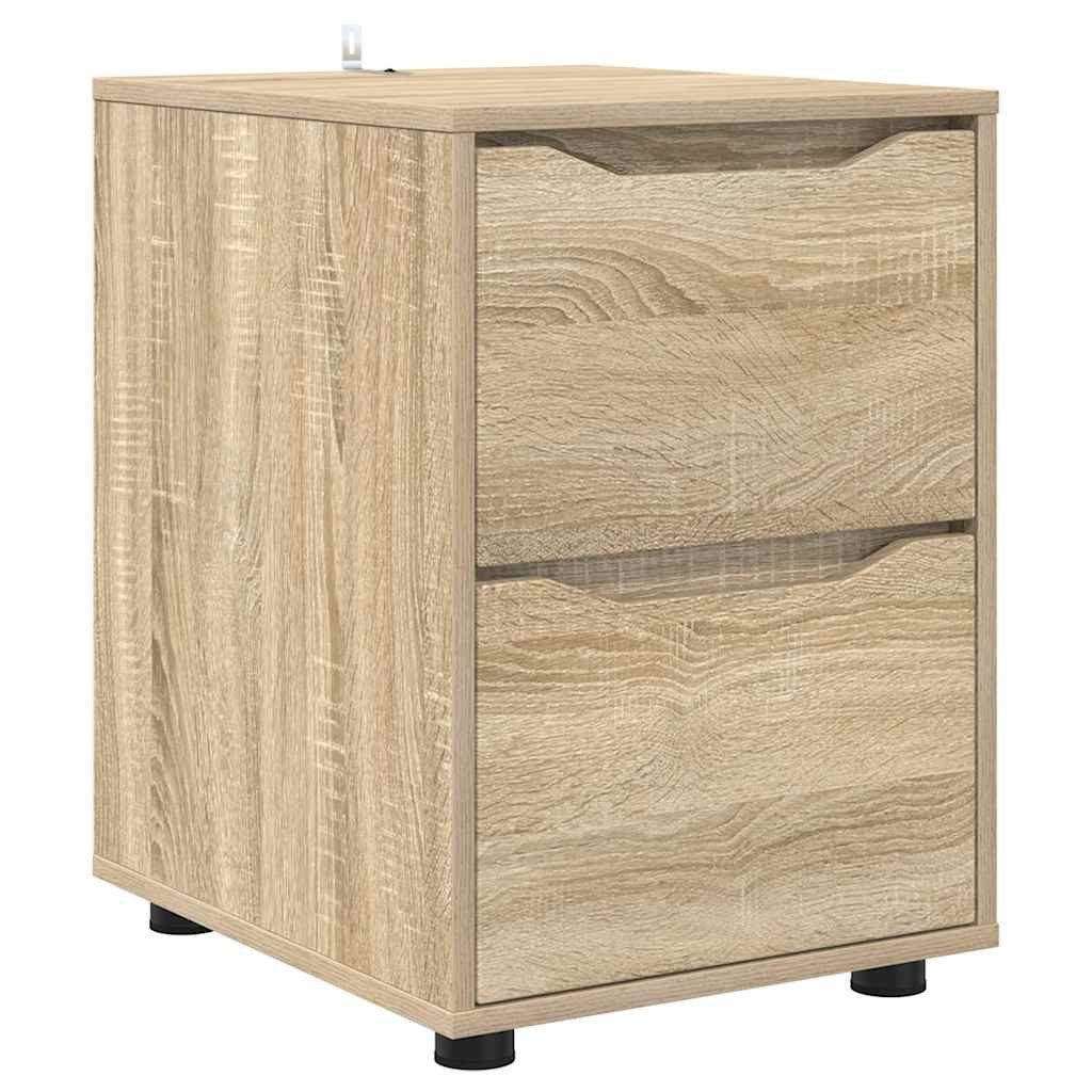 vidaXL Mehrzweckschrank Aufbewahrungsschrank Sonoma-Eiche 40 x 48 x 57 cm Holzwerkstoff (1-St)