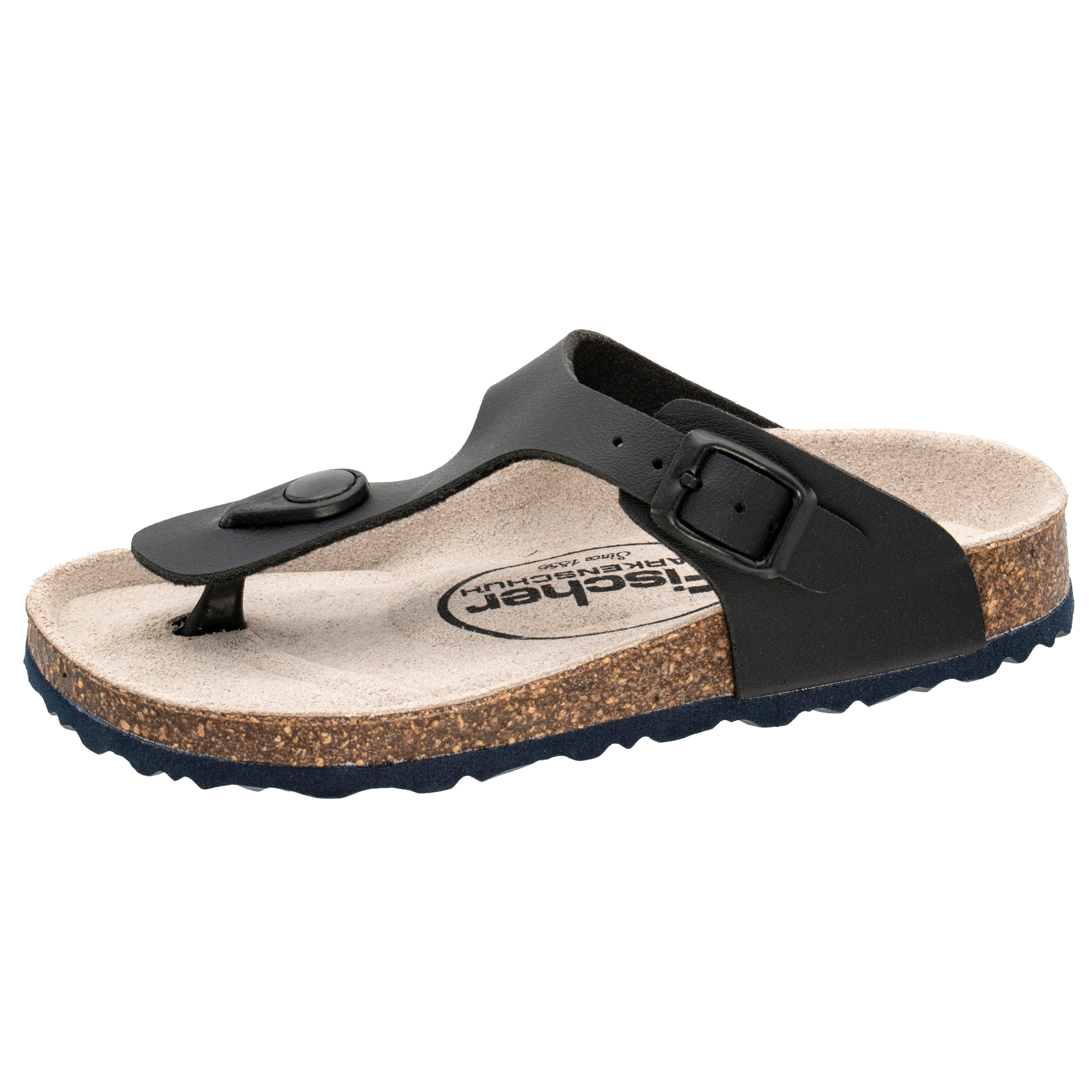 Fischer-Markenschuh Hawaii Zehentrenner aus Vegano (Lederimitat), mit Fleec günstig online kaufen