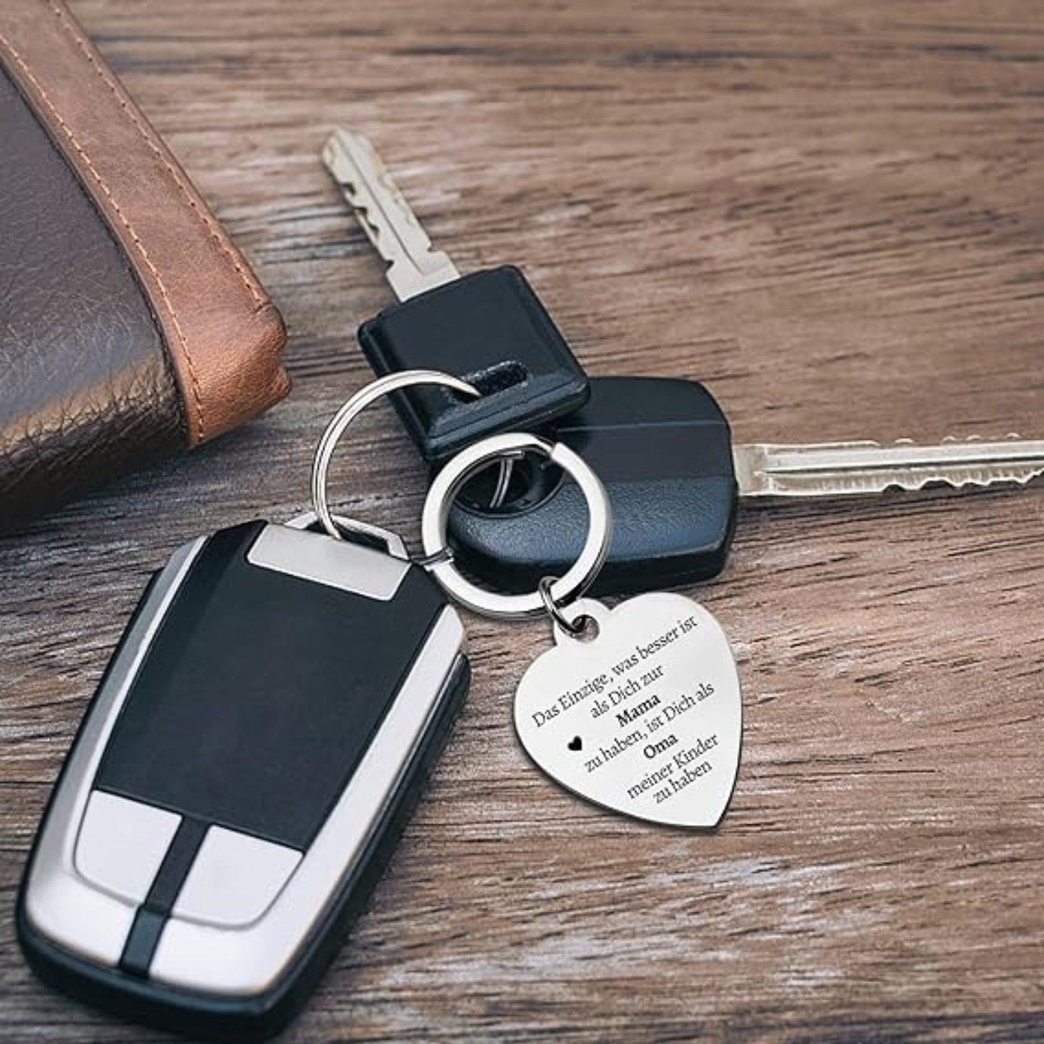 Geschenkehöhle Schlüsselanhänger Schlüsselanhänger in Herzform mit günstig online kaufen