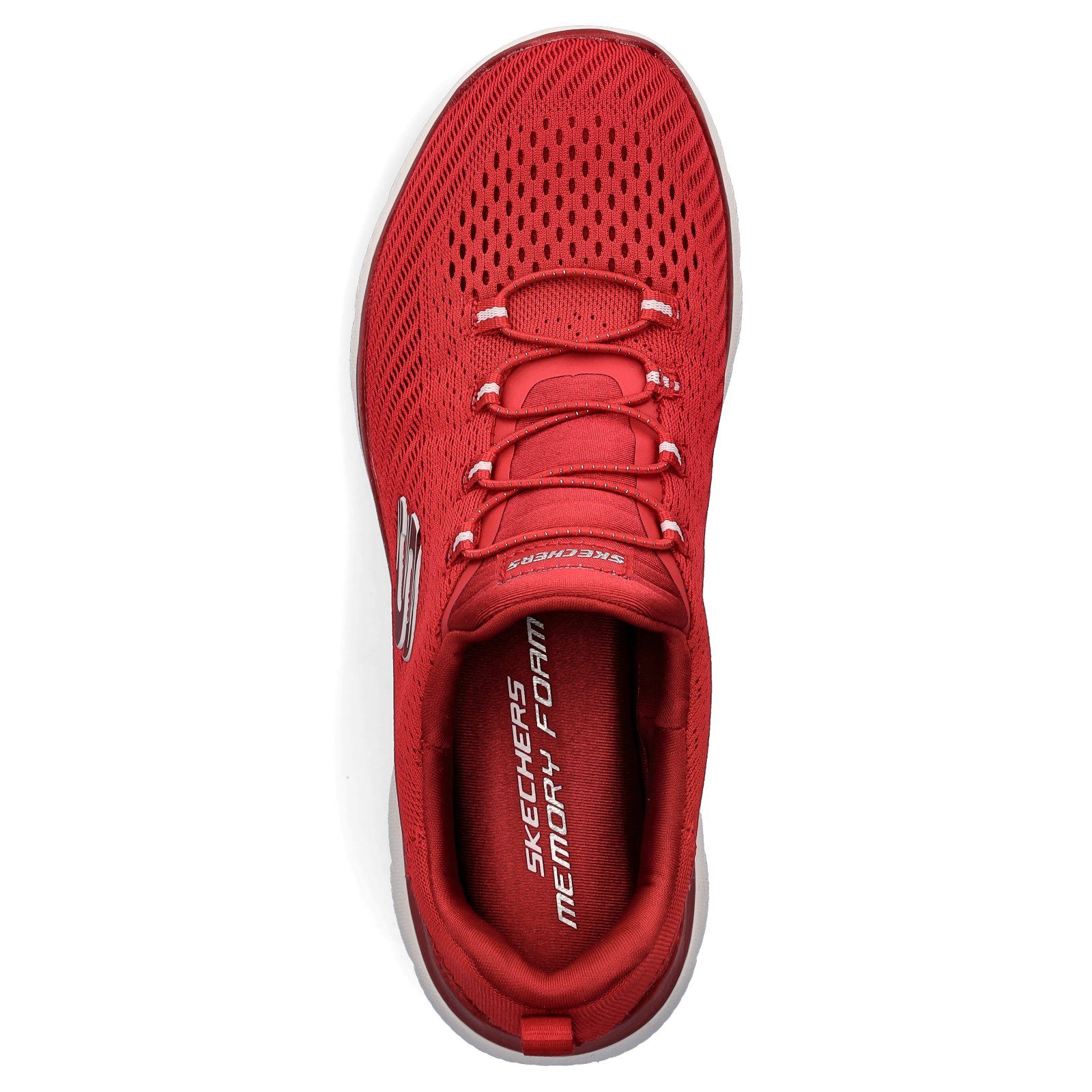 rot Sneaker red Skechers Sneaker Damen Slip-on Skechers Summits