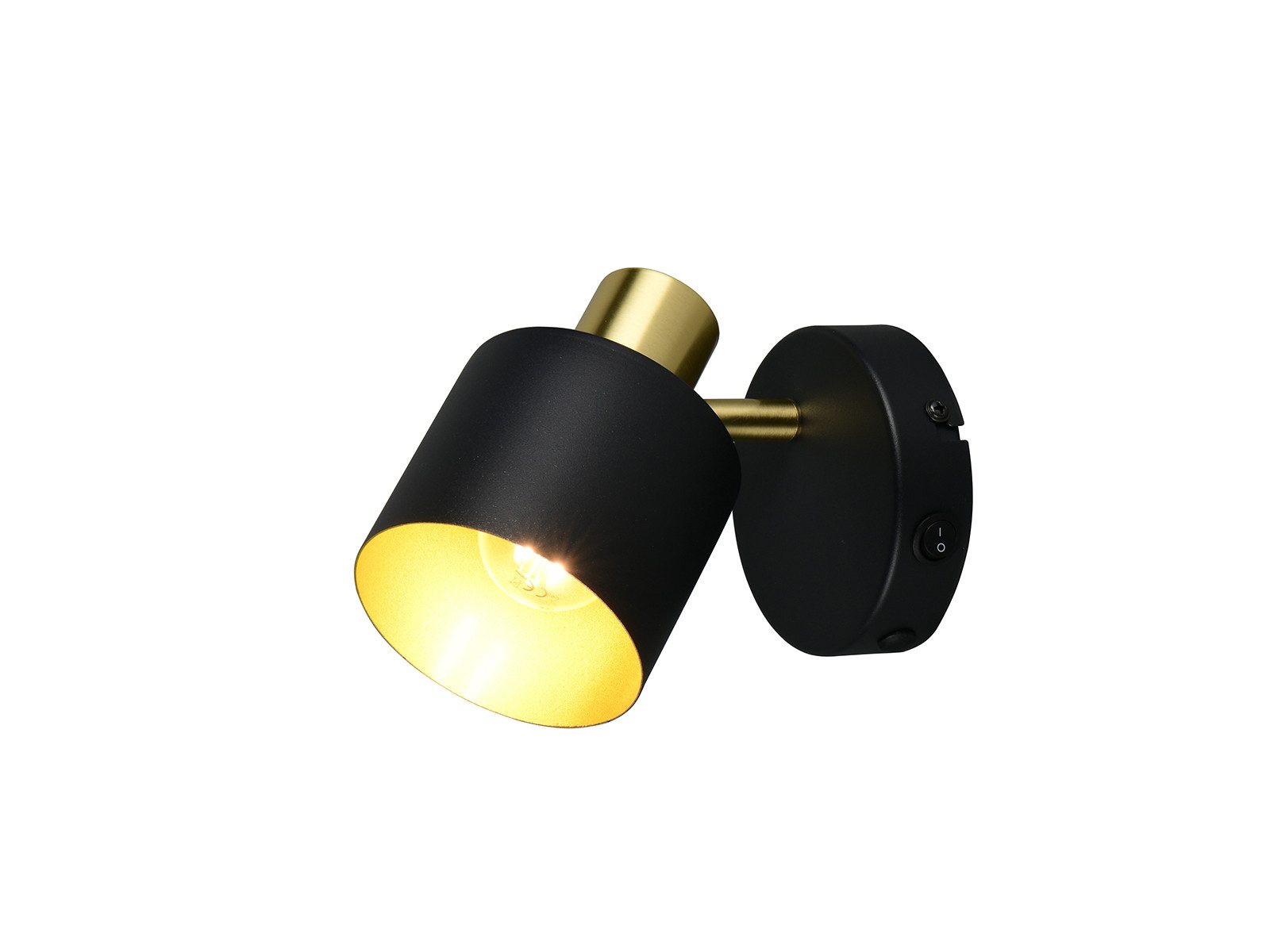 TRIO Leuchten LED Wandstrahler mit Schalter, schwenkbar Höhe 17cm, Dimmfunktion, LED wechselbar, Warmweiß, Wandleuchte innen, Nachttischlampe für die Wand inkl. Leuchtmittel