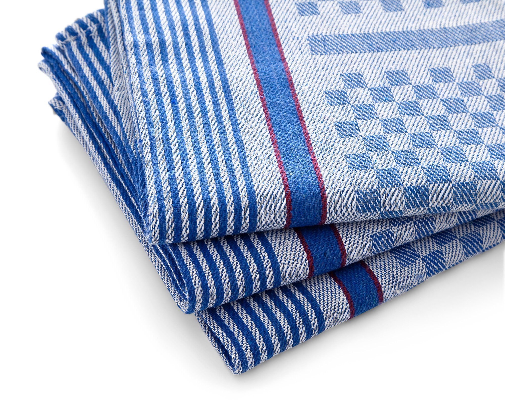 24 Stück Geschirrtücher Geschirrtuch Handtuch blau-weiß Putztücher Gastro NEU 
