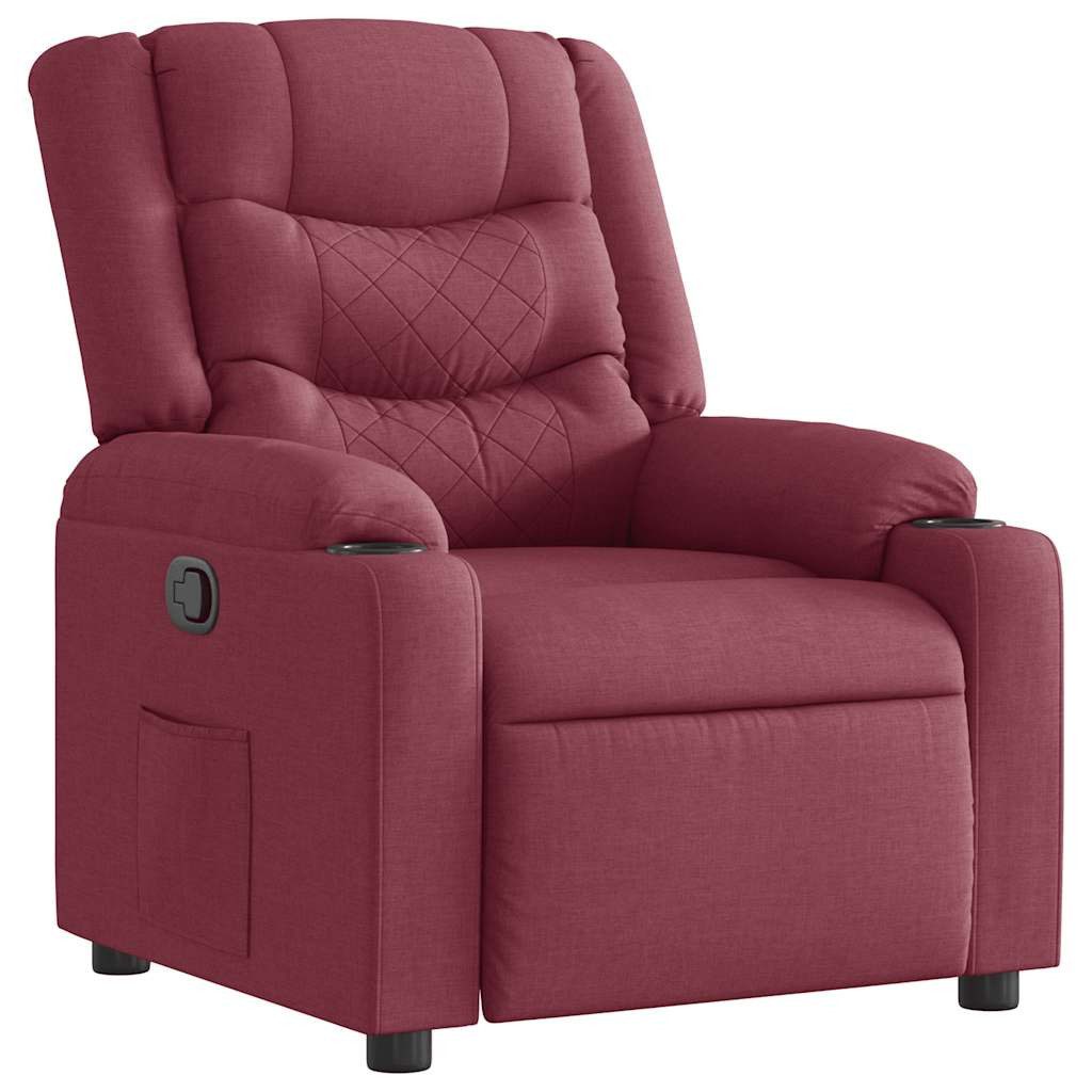 vidaXL Sessel Relaxsessel Weinrot Stoff (1-St) günstig online kaufen