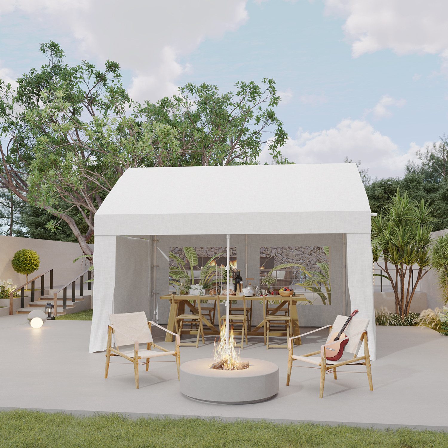 HOMALL Faltpavillon Partyzelt 3*4/3*6cm Pavillon mit günstig online kaufen