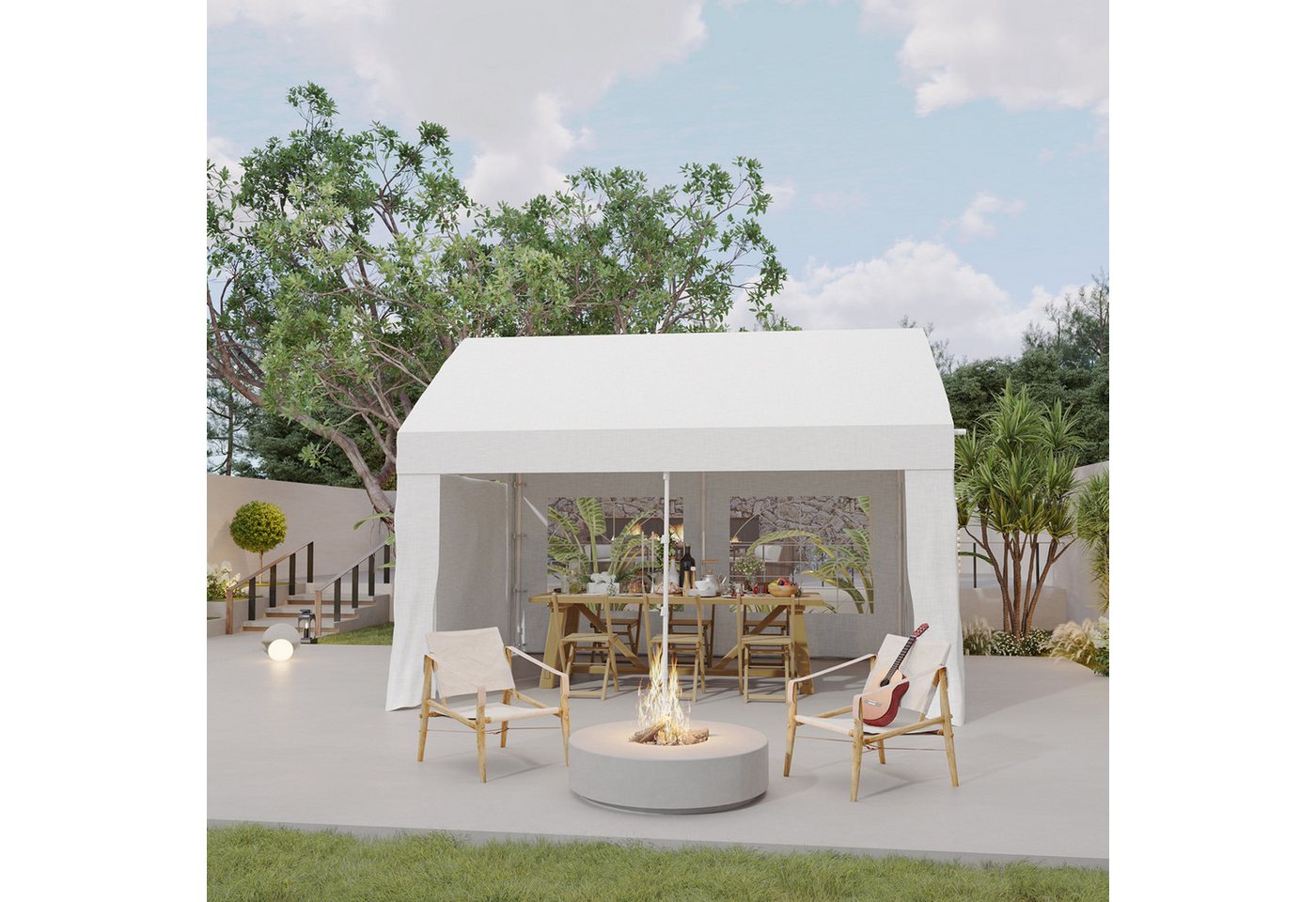 Thumbnail - HOMALL Faltpavillon Partyzelt 3*4/3*6cm Pavillon mit UV-Schutz 50+ mit 5 Seitenwänden, (Party-Pavillon, wasserdicht und ...