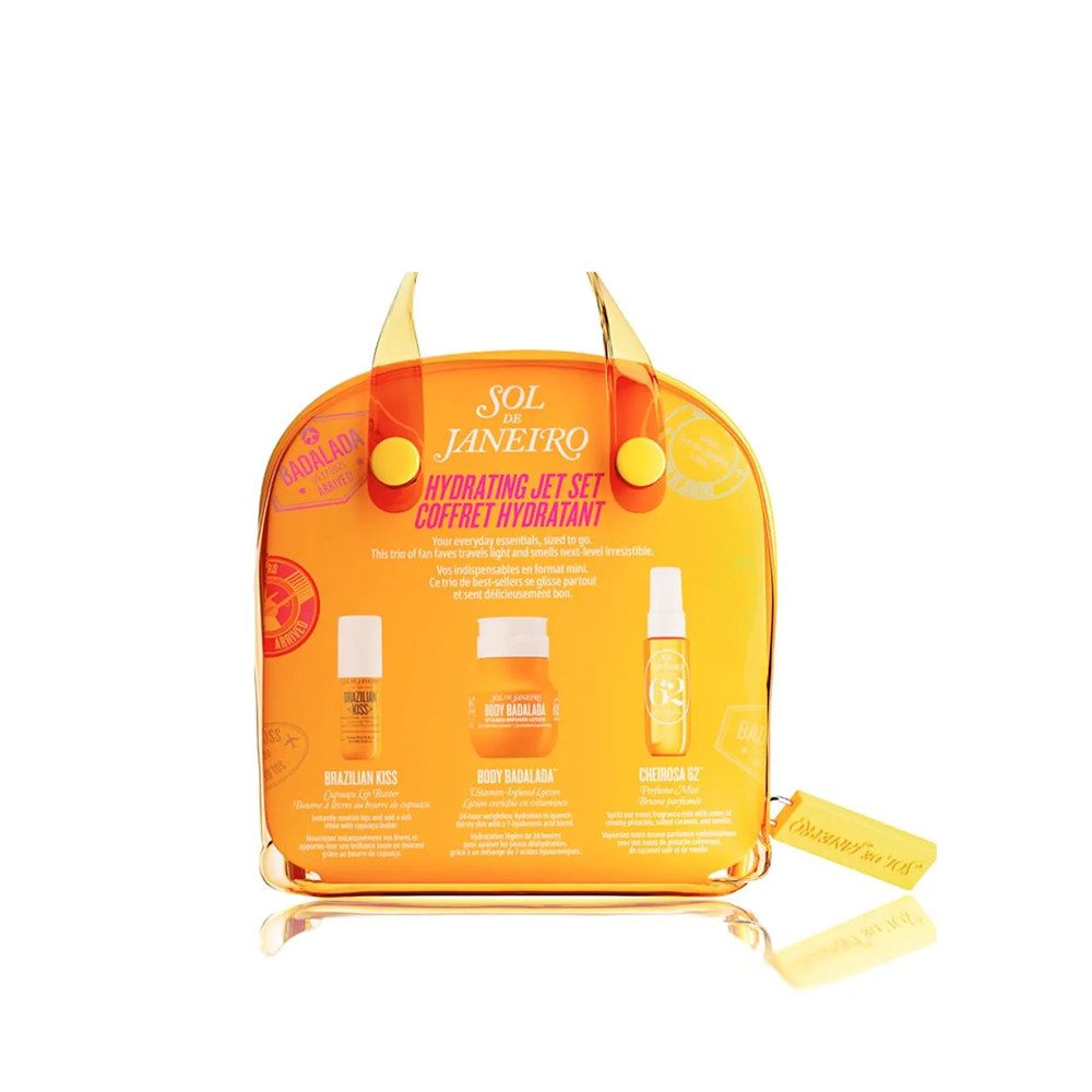 Sol de Janeiro Pflege-Geschenkset Sol de Janeiro Body Badalada™ Jet Set 62 – 3-tlg. Reiseset, 3-tlg., Parabenfrei Alle Hauttypen Reisegrösse Duft Cheirosa 62