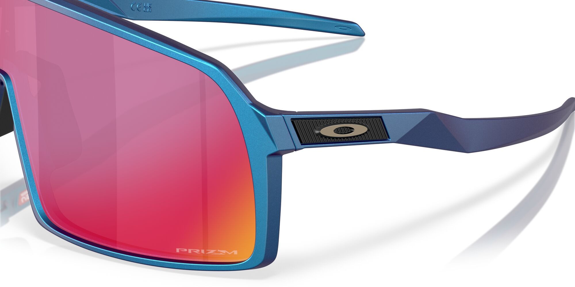Oakley Sonnenbrille Sutro (Glasfarbe: Prizm road) cyanblau matt - 1 Brille mit