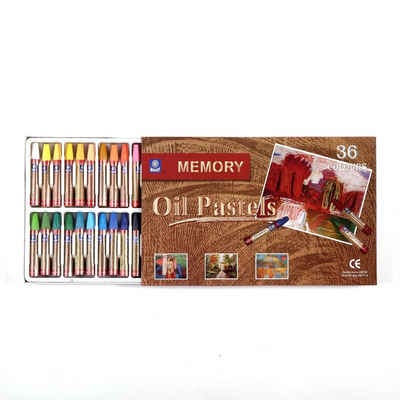 BK BILDERRAHMEN KOLMER Malkreide Öl Pastellkreiden Set, Ø 1 cm, 7,4 cm, 36 Farben Set, Pastellfarben