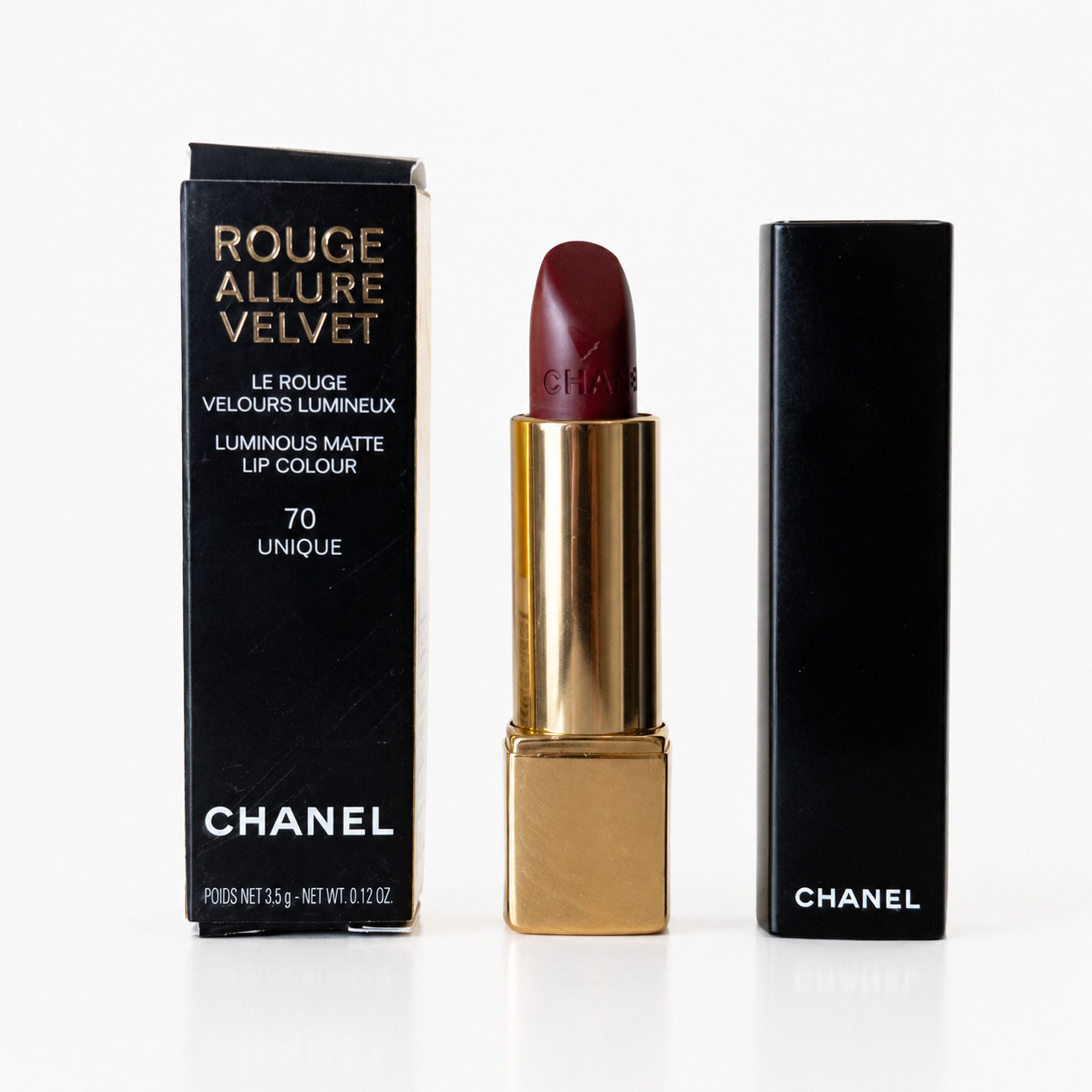 CHANEL Lippenstift Chanel Rouge Allure Velvet 70 Unique Lip Colour Lippenstift 3,5g