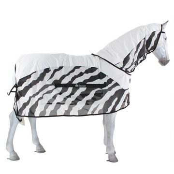 Bucas Pferde-Regendecke Bucas Buzz-Off Rain Zebra & Neck