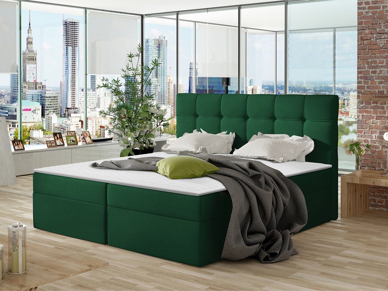 MIRJAN24 Boxspringbett Nele (Lattenrost, Kopfteil und günstig online kaufen