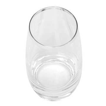 Brillibrum Glas Edle Trinkgläser für Saft & Wasser Kristallglas mit Feinsilber veredelt Saftglas mit Echtsilber Rand