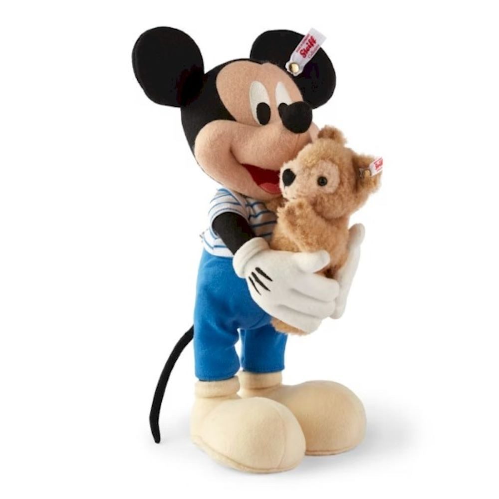 Steiff Dekofigur Mickey Mouse mit Duffy Teddybär 31 cm 684067 Stoffmickey