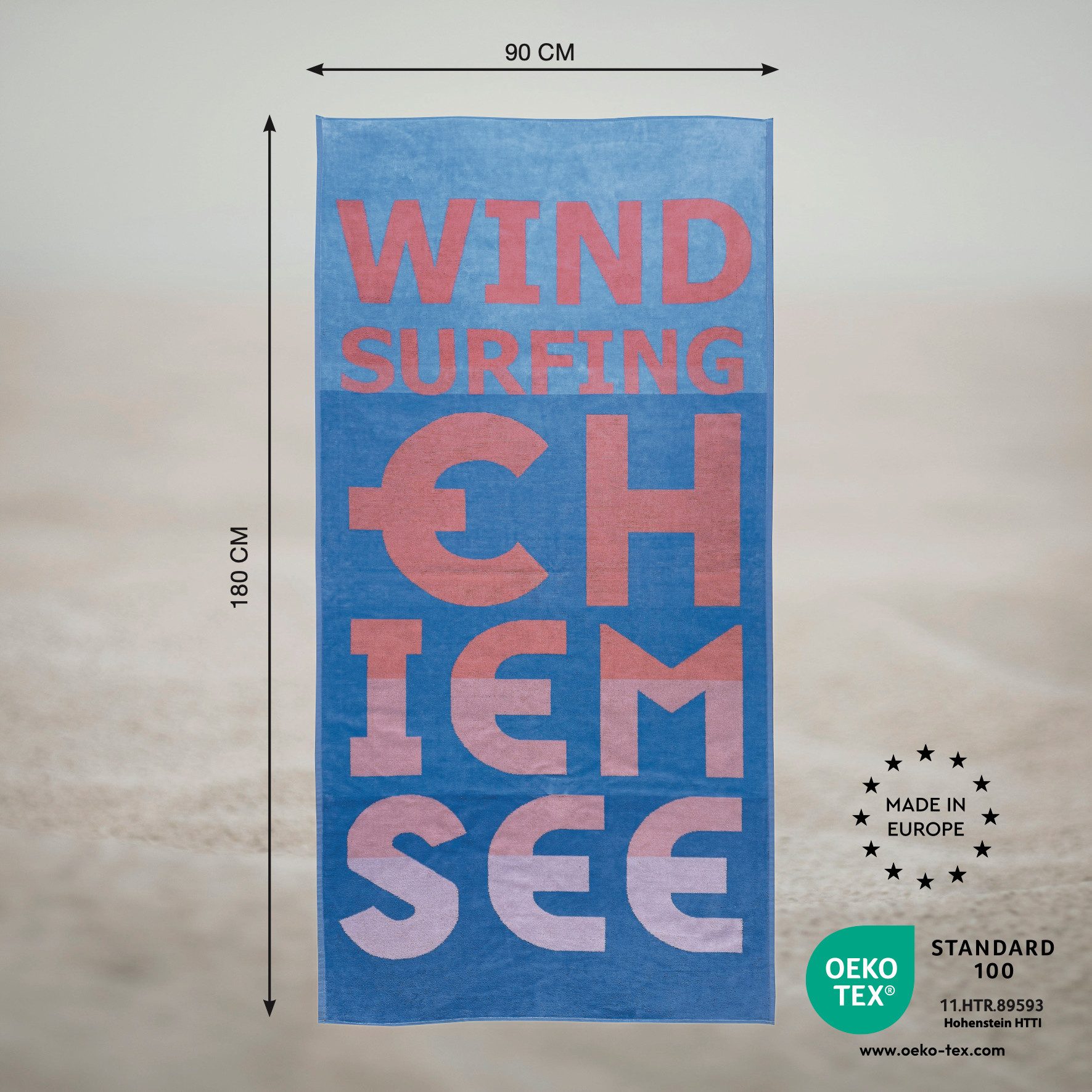 Chiemsee Strandtuch, Badetuch, Sporttuch, Strandlaken 90 günstig online kaufen