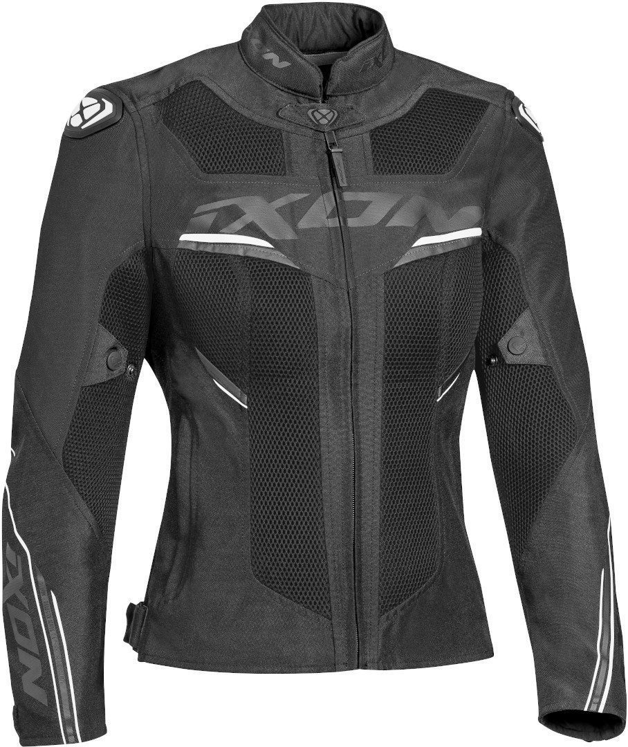 Ixon Motorradjacke Draco Damen Motorrad Textiljacke Black/White