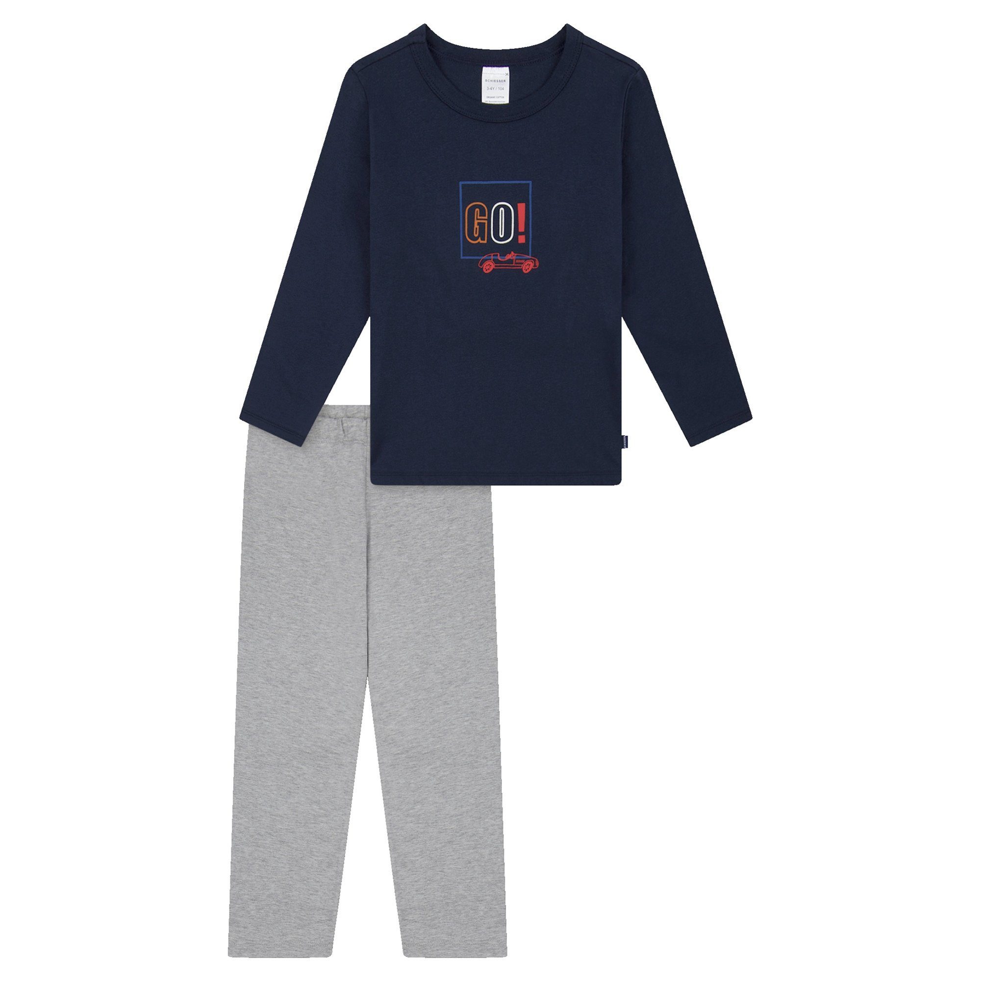Schiesser Pyjama Jungen Pyjama Baumwolle Kids Nightwear (2 tlg)