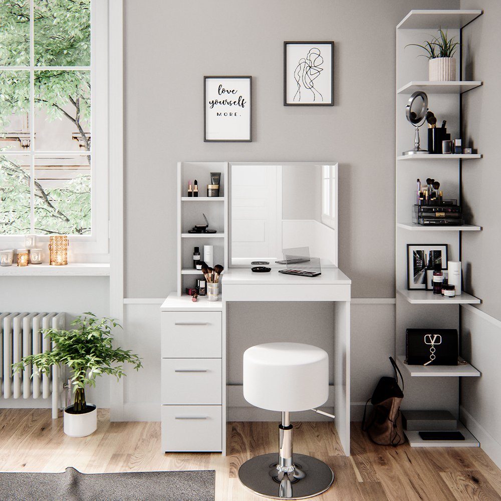 Vicco Schminktisch Meryl, Weiß, 80 cm günstig online kaufen