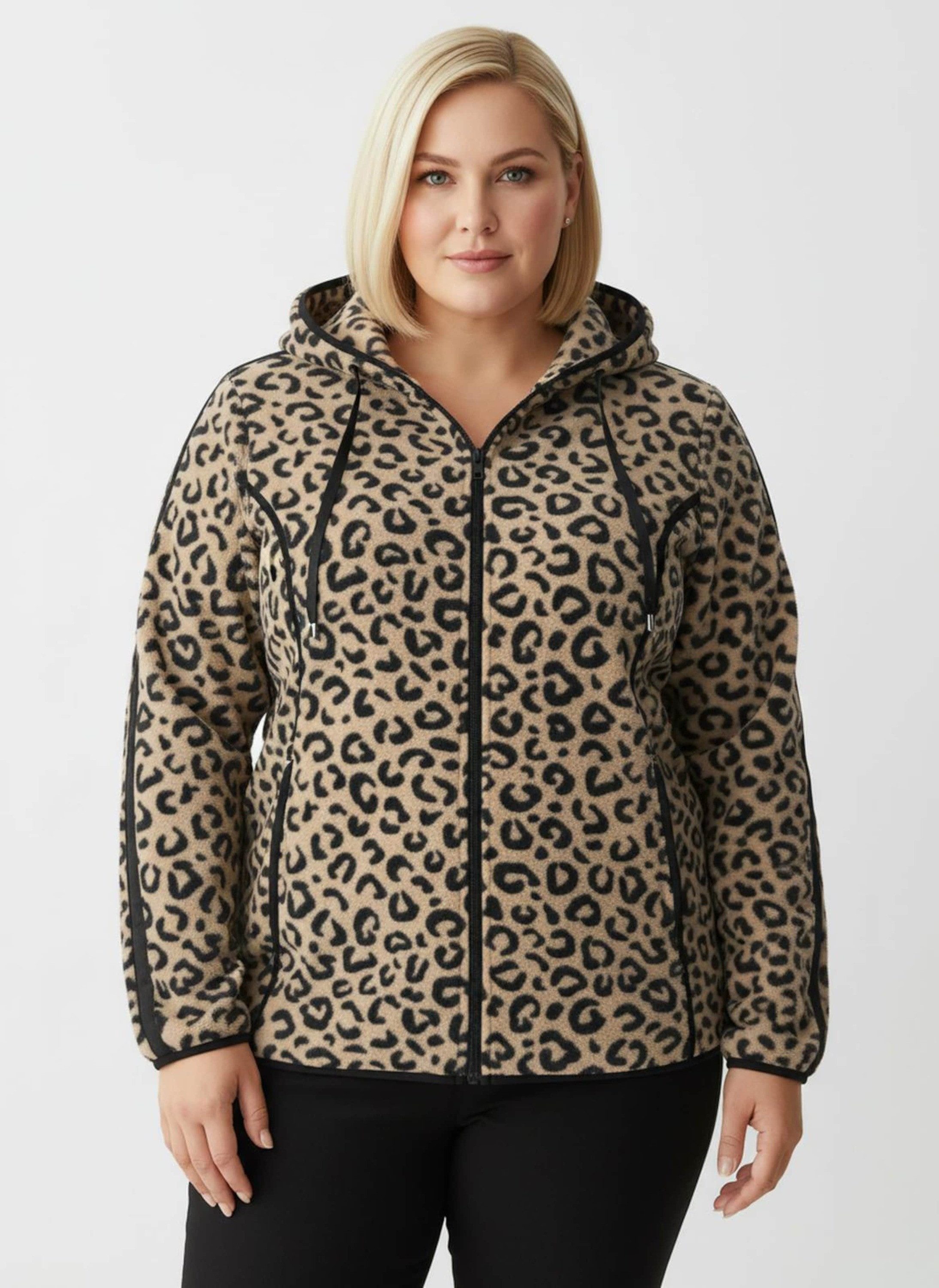Sieh an! Fleecejacke Fleece-Jacke Langarm günstig online kaufen