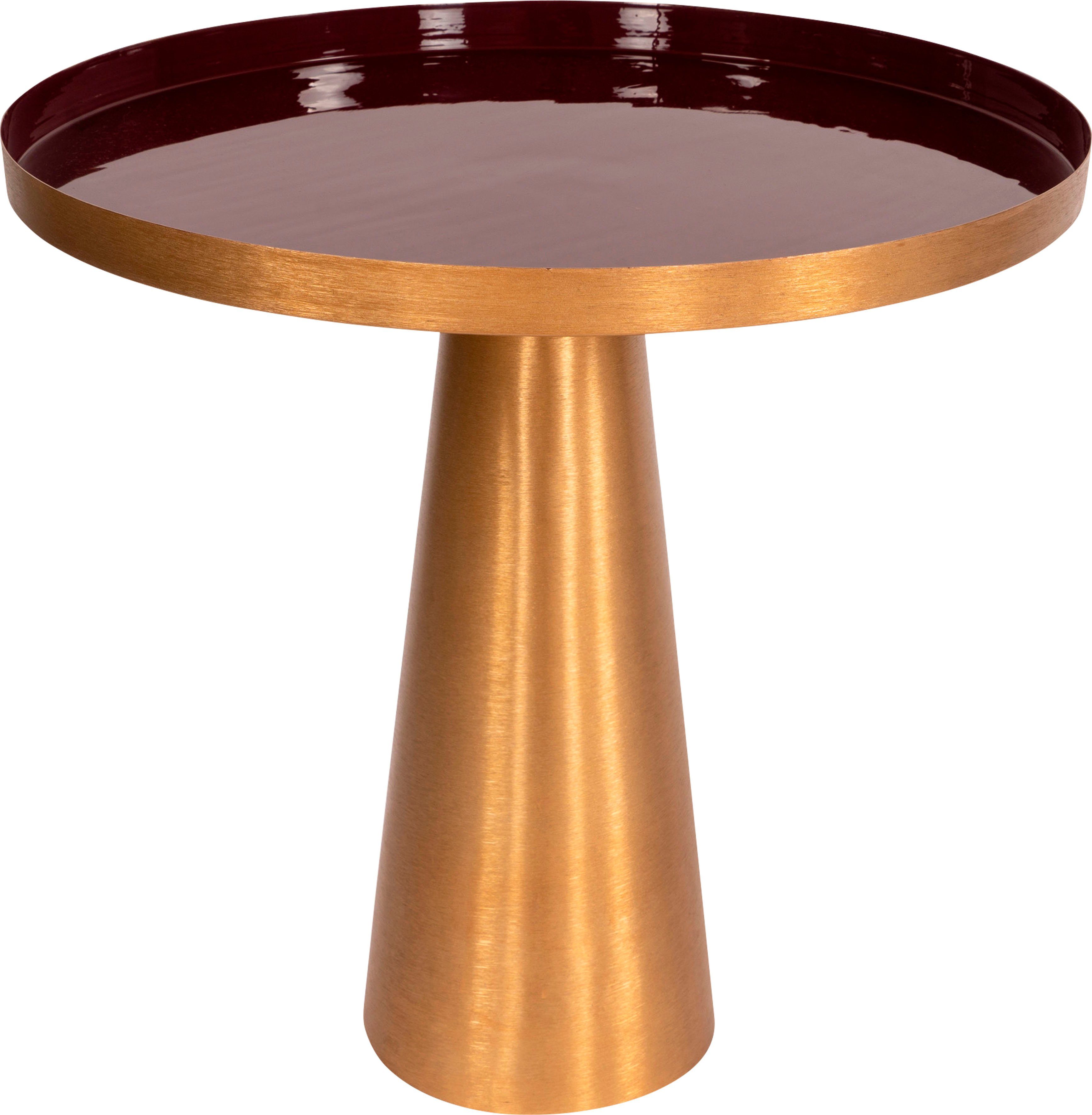 Kayoom Beistelltisch Morrison 525, Beistelltisch in runder Form, stilvolles Retro-Design (1-St), Tischplatte in Tablettform, moderne Farben, Tablettrandhöhe: 3 cm