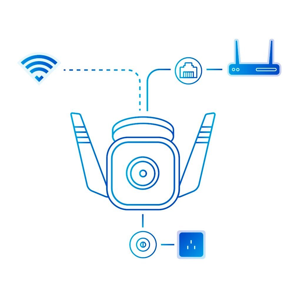 tp-link Überwachungskamera TC65 Outdoor Security Wi-Fi Camera (Außenbereich)