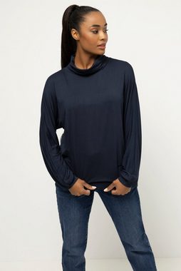 Gina Laura Longshirt T-Shirt Rollkragen Kimono-Langarm