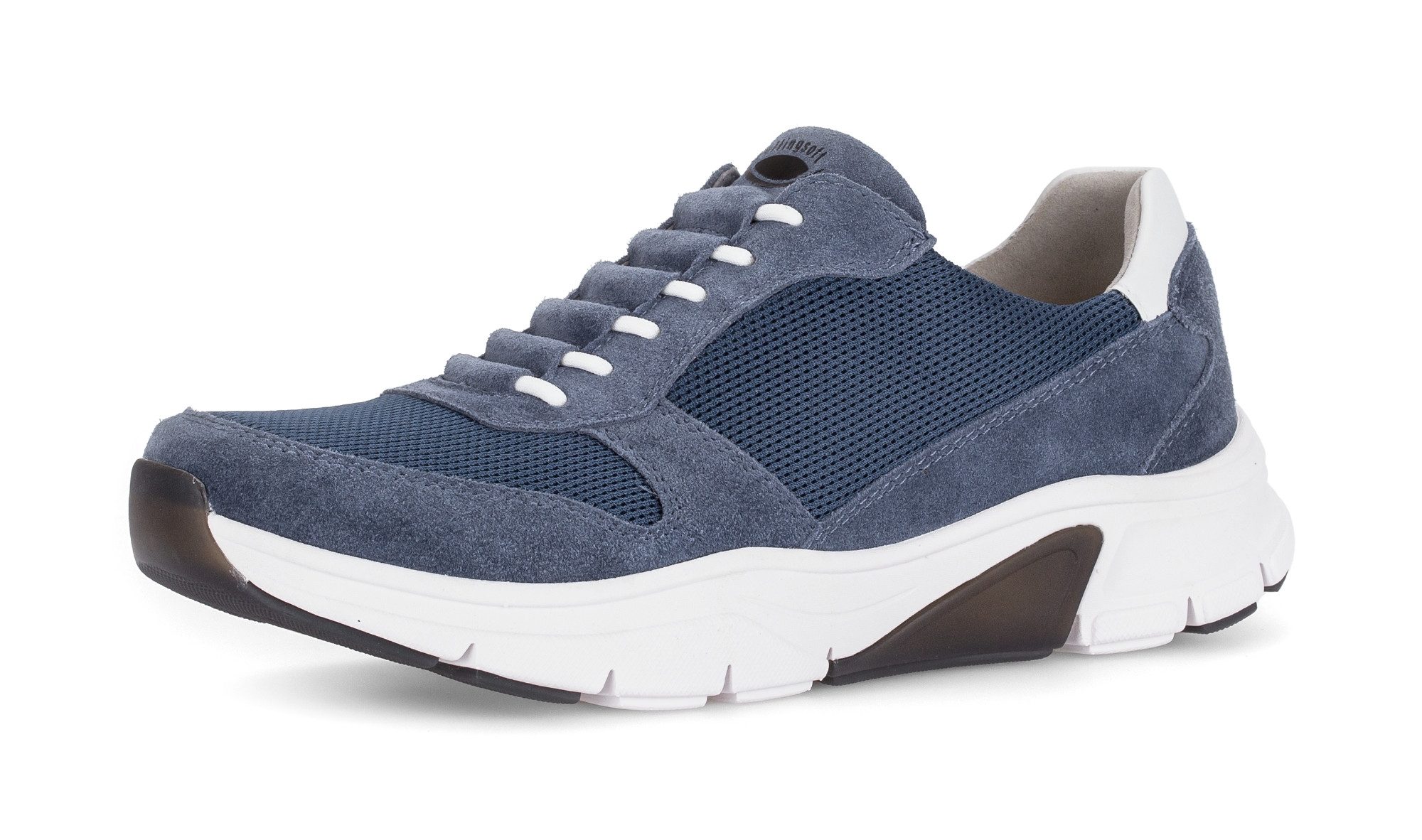 Gabor Slip-On Sneaker, Freizeitschuh, Slipper mit Kontrastbesatz an der Ferse, G-Weite