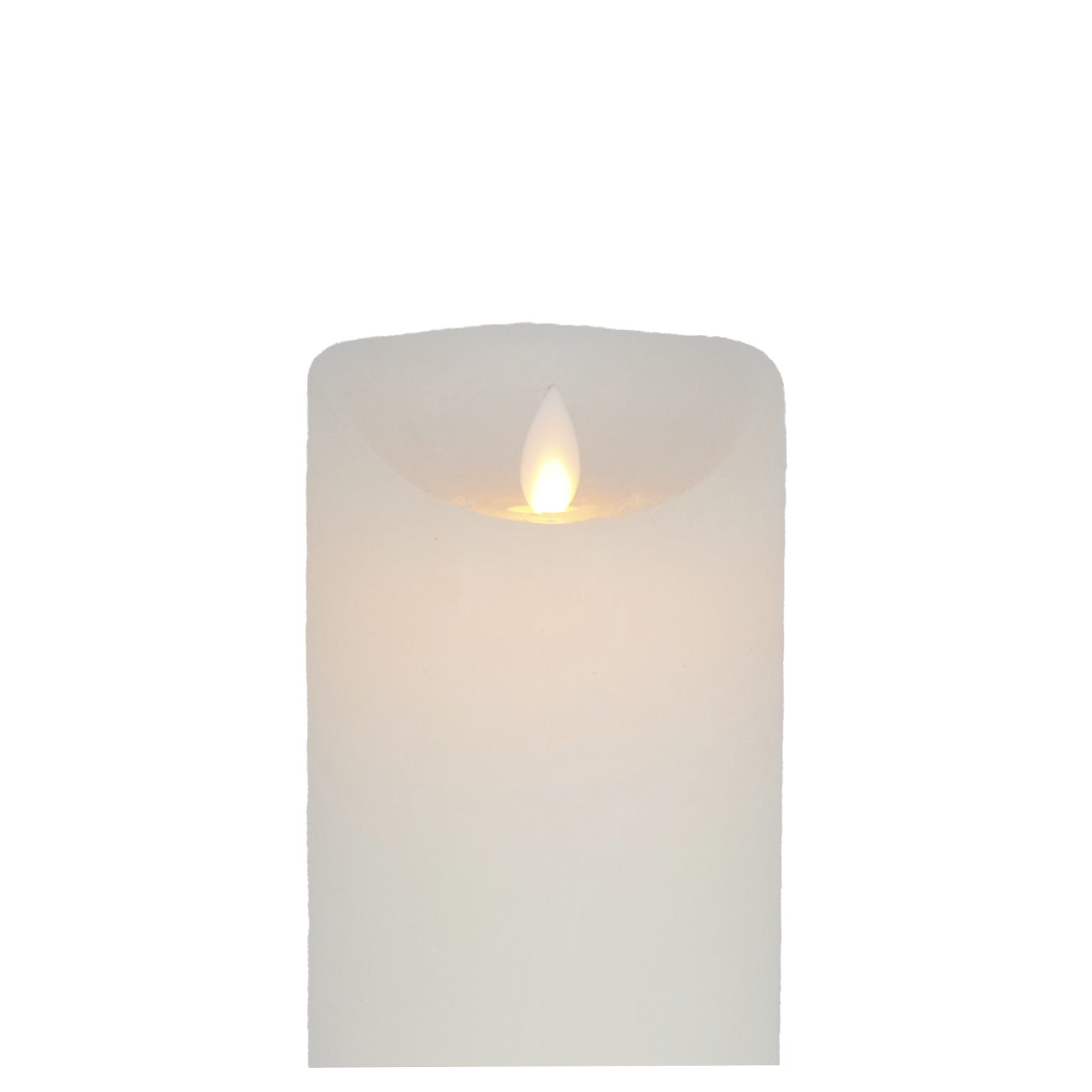 B&S LED-Kerze LED Echtwachskerze weiß rund bewegliche Flamme und Timer H:20 günstig online kaufen