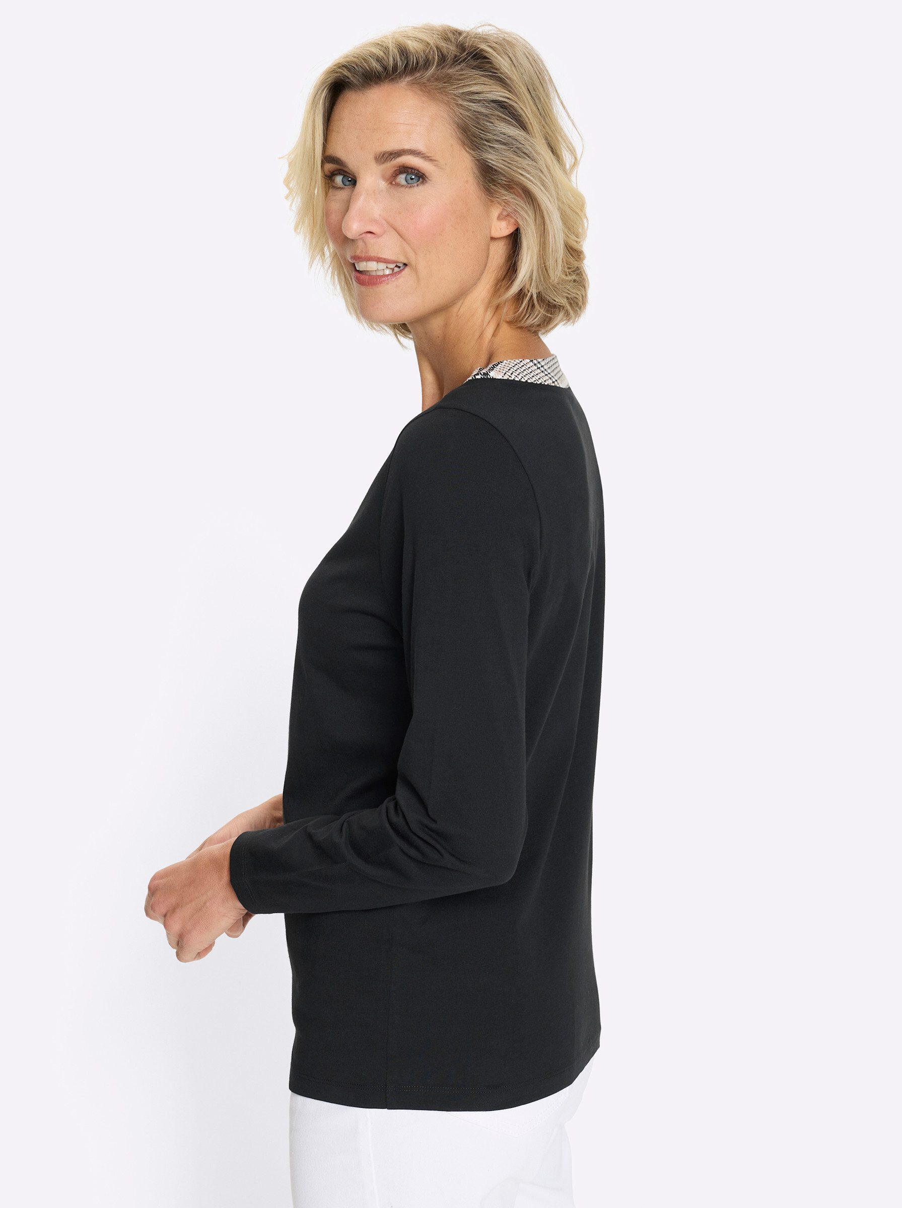 Sieh an! T-Shirt Langarm-Shirt Langarm – Bild 4 von 5